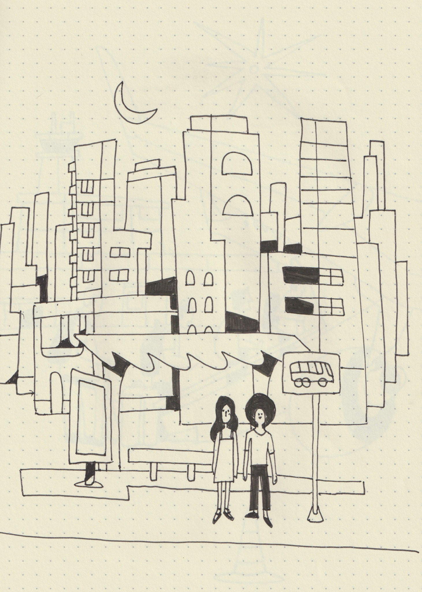 Bus stop, 2024.