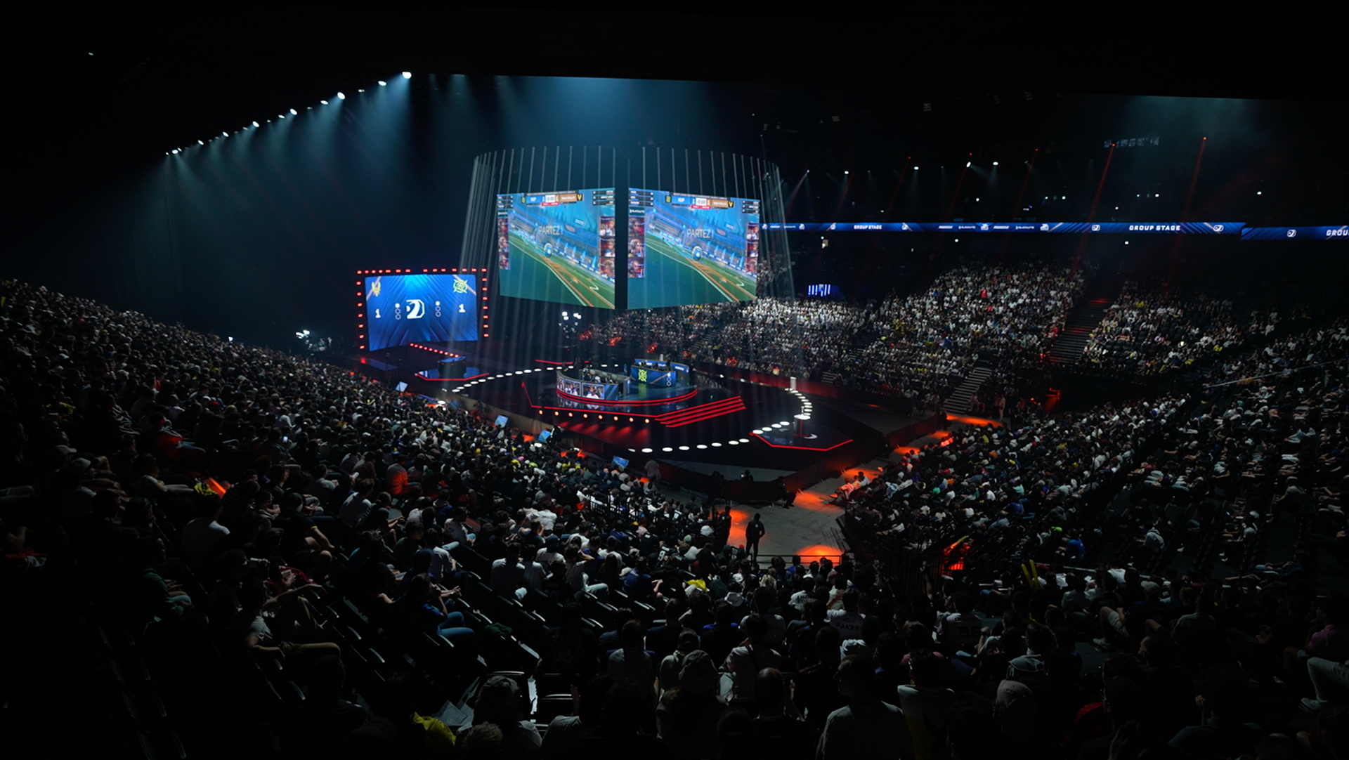 Championnats du monde du jeu « Rocket League », à la LDLC Arena, à Décines-Charpieu (Rhône)