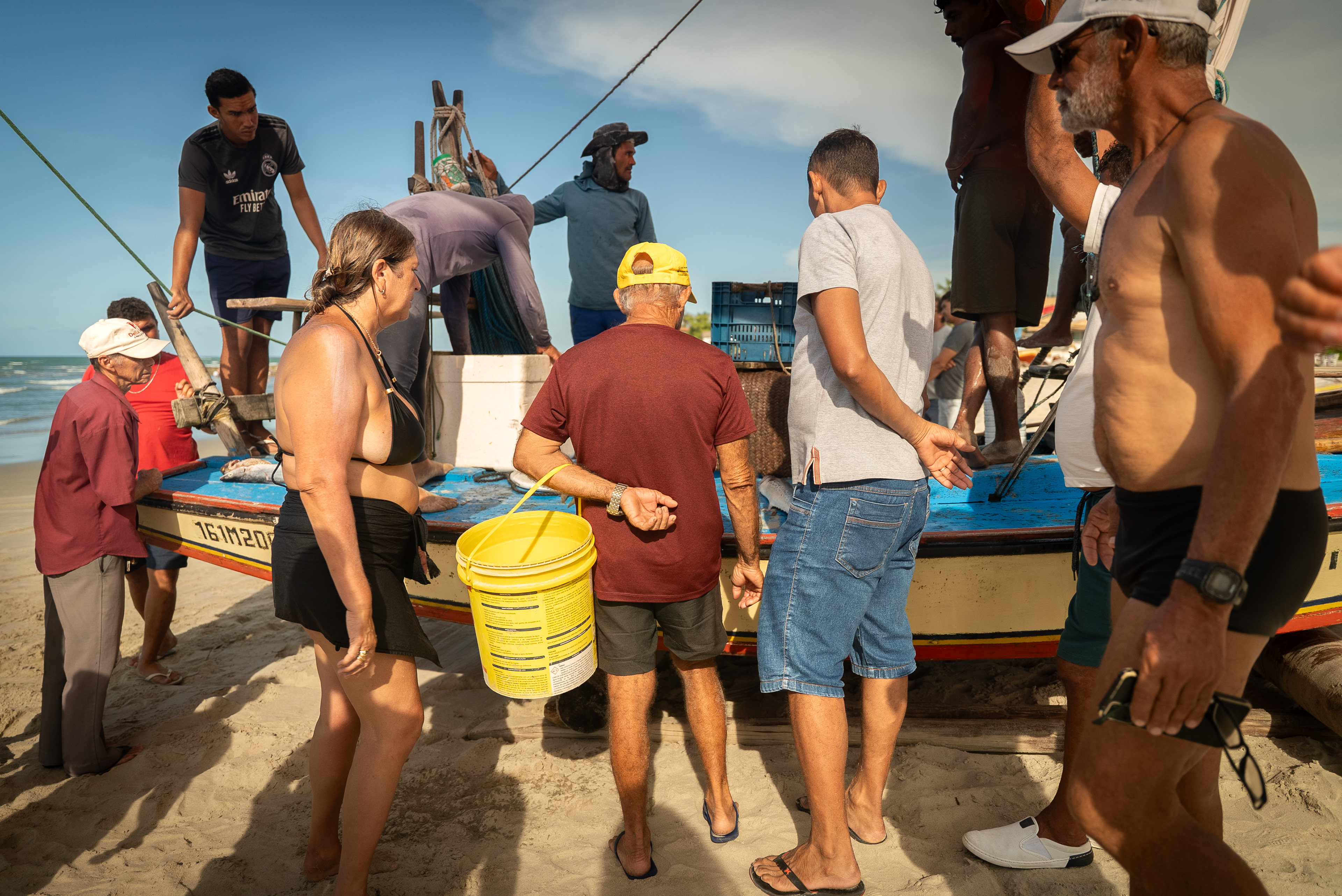 Marché en vente direct, Pontal do Maceio, Ceara, Brésil @elodieradenac