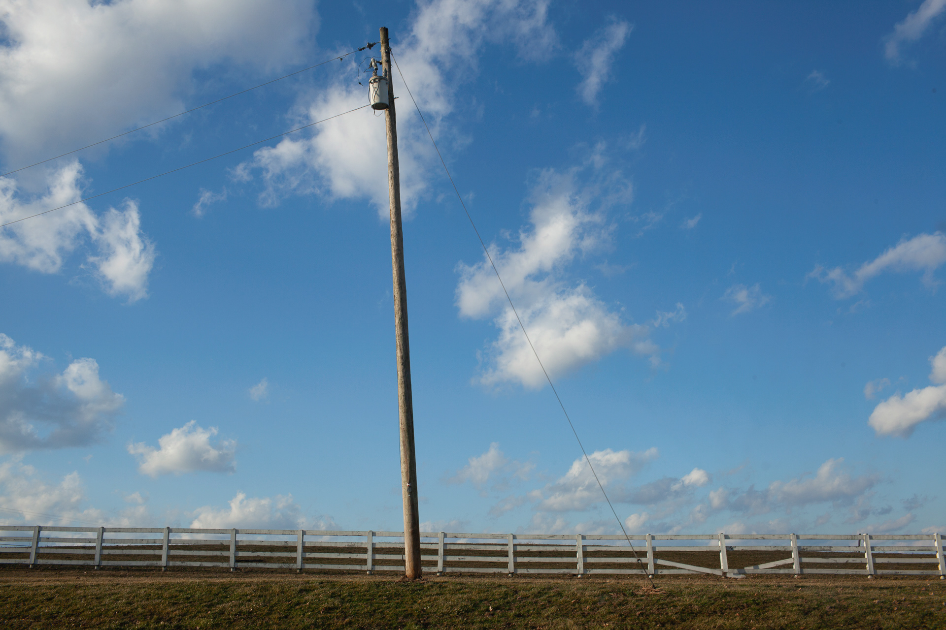 Sally Ball, 77, of Alexander, Ohio is left to take care of her husband's farm after his untimely demise, Alexander, Ohio , Feb. 24, 2019. Ball reports that they just put that fence up, "seven years ago, and it's already falling back down."