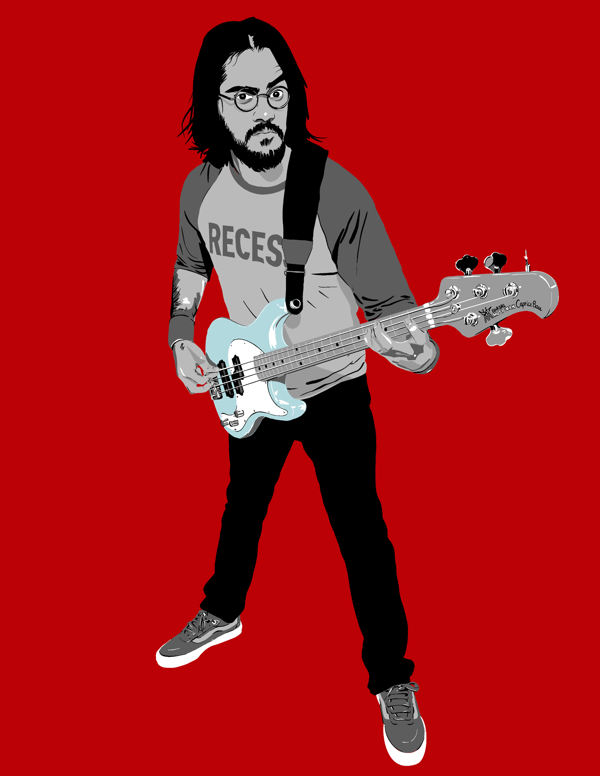 Bassist Illustration