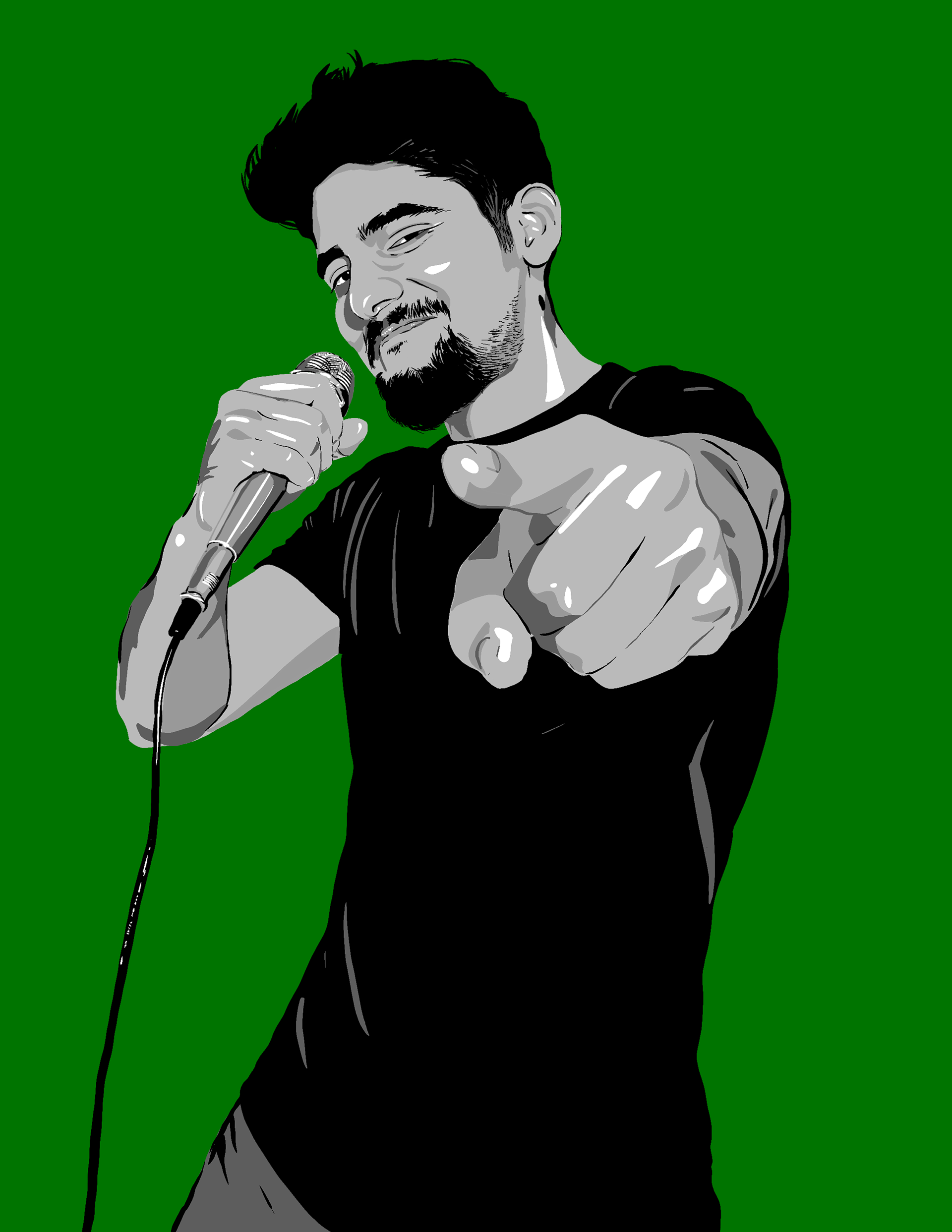 Vocalist Illustration