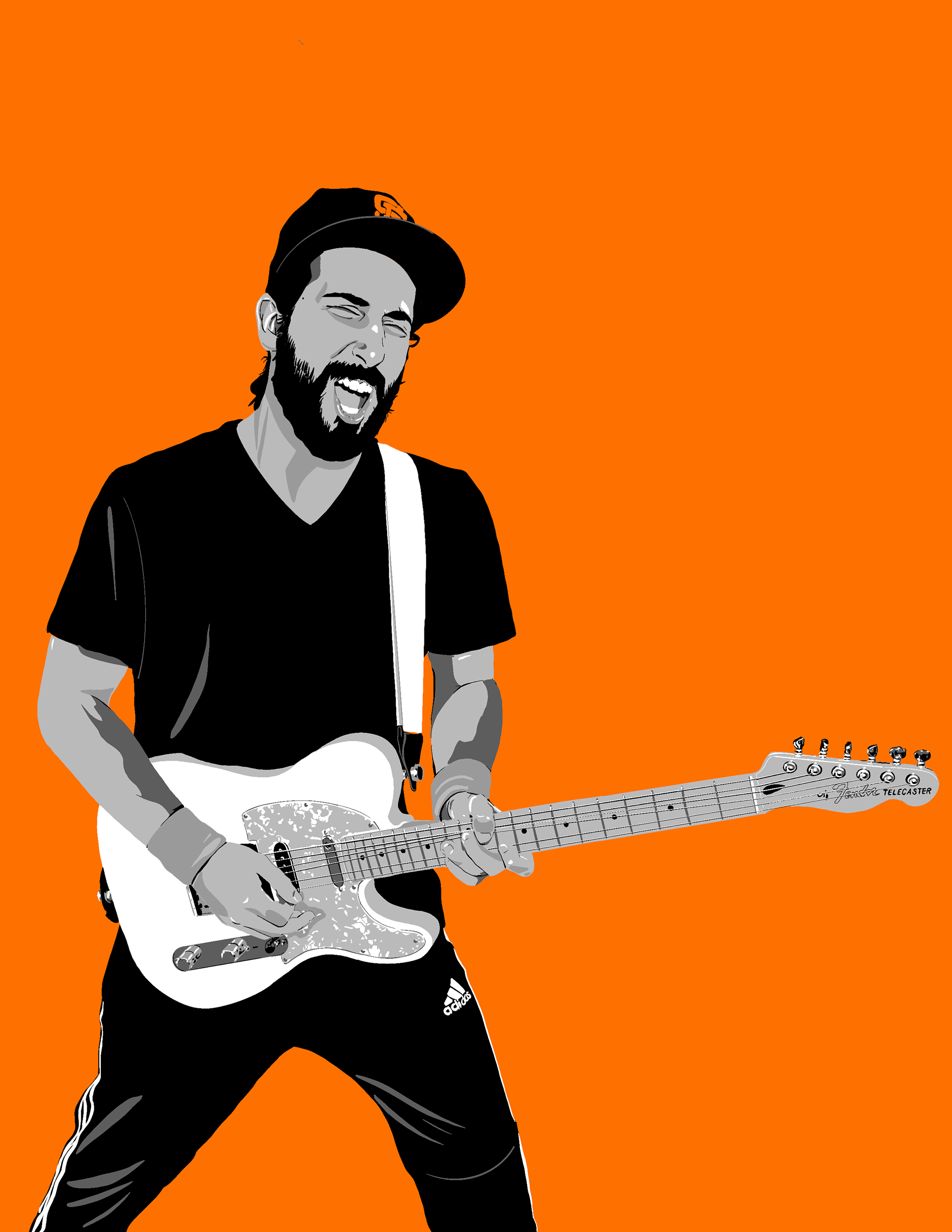 Guitarist Illustration