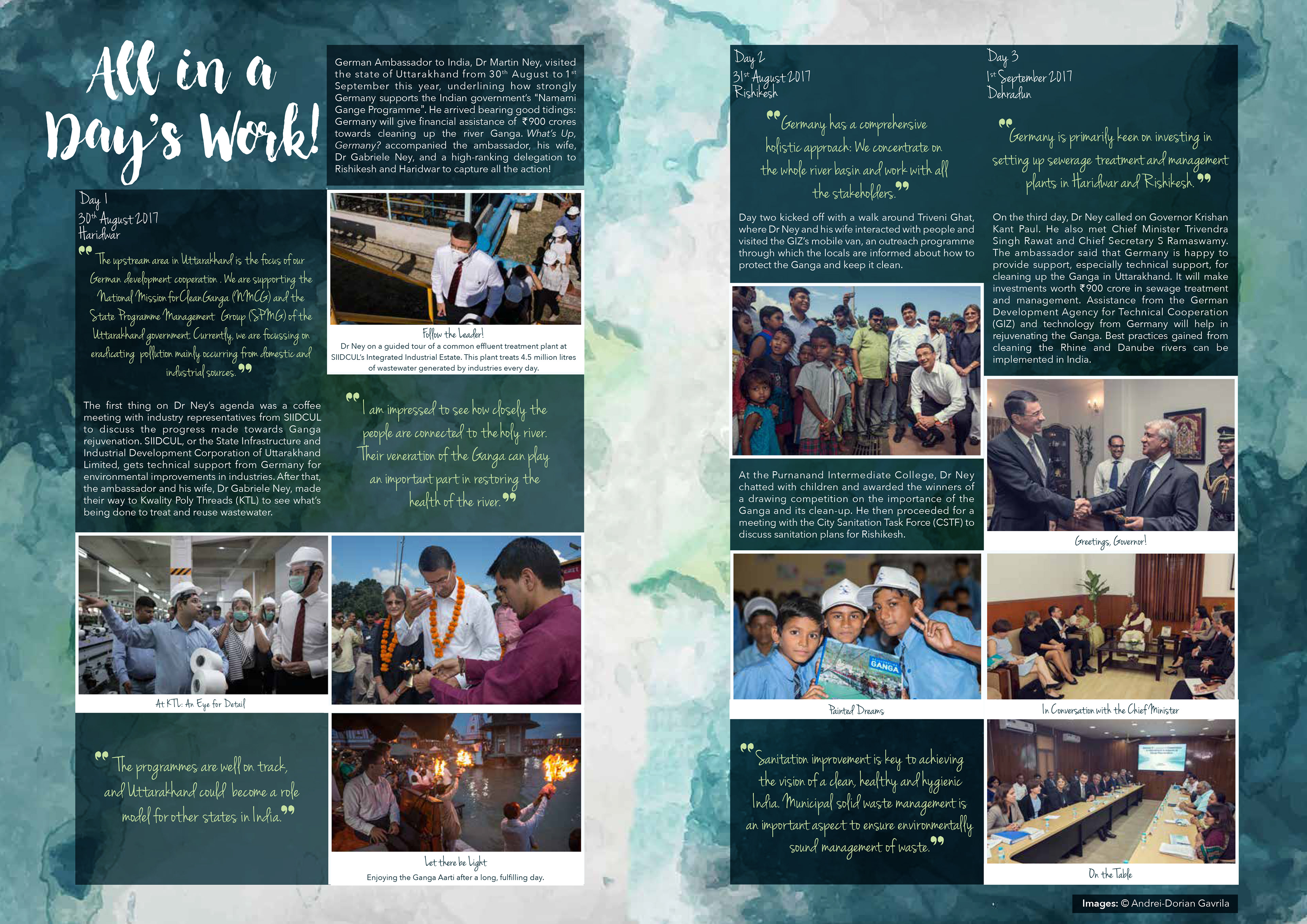 My photographs published in the "What'sUpGermany", the magazine of the German Embassy in India.