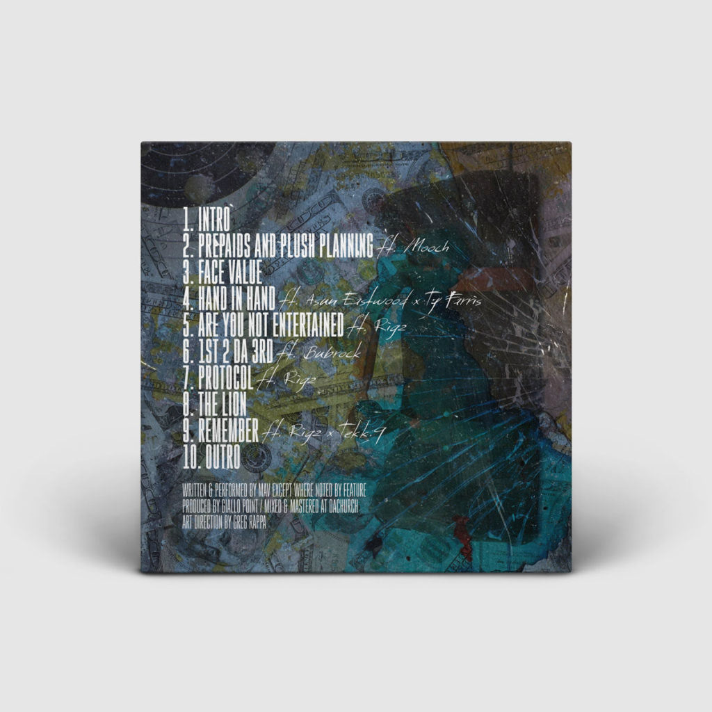 M.A.V. / Hoodlum / Back Cover Design