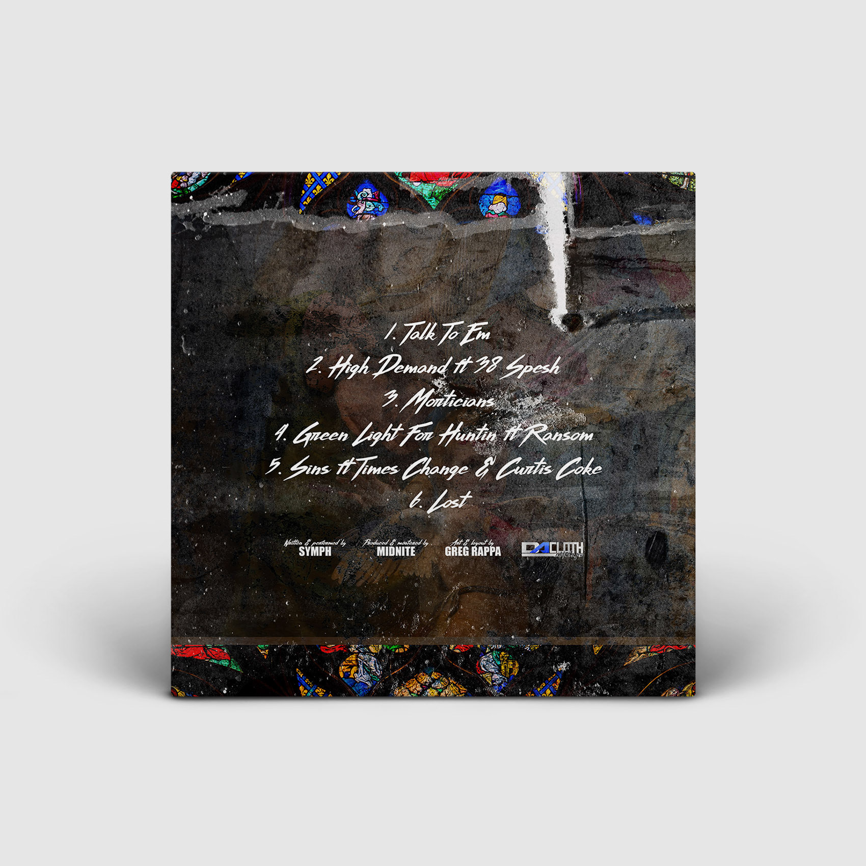 Symph / Grimy God / Back Cover Design