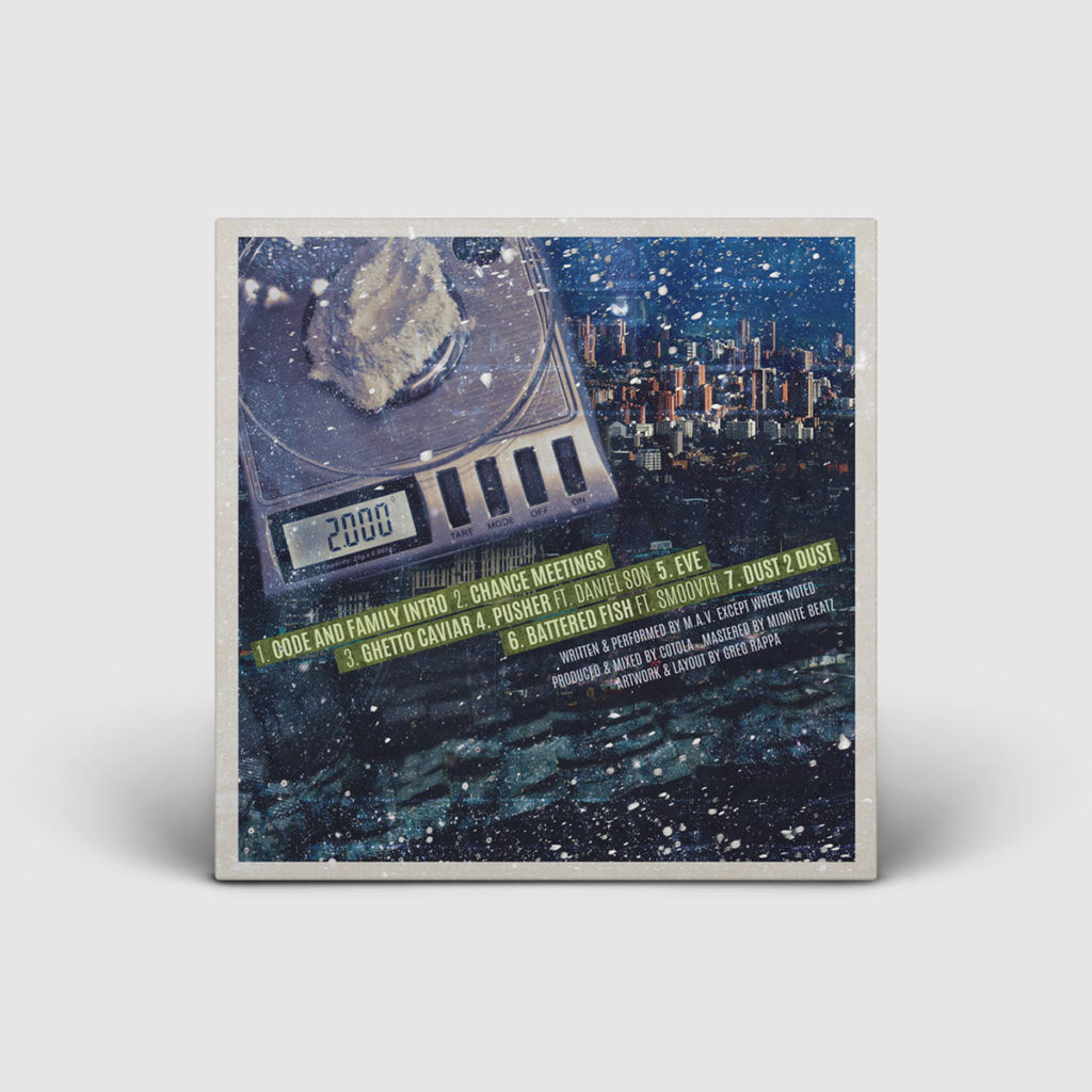 M.A.V. / Dust 2 Dust / Back Cover Art
