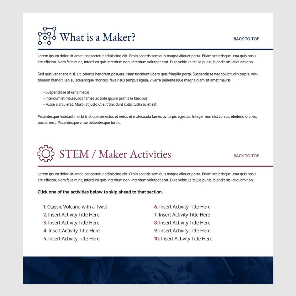 Blog Page Design / Friends Central School