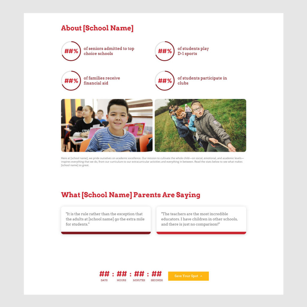Virtual Event Landing Page Template / Pepperland Marketing