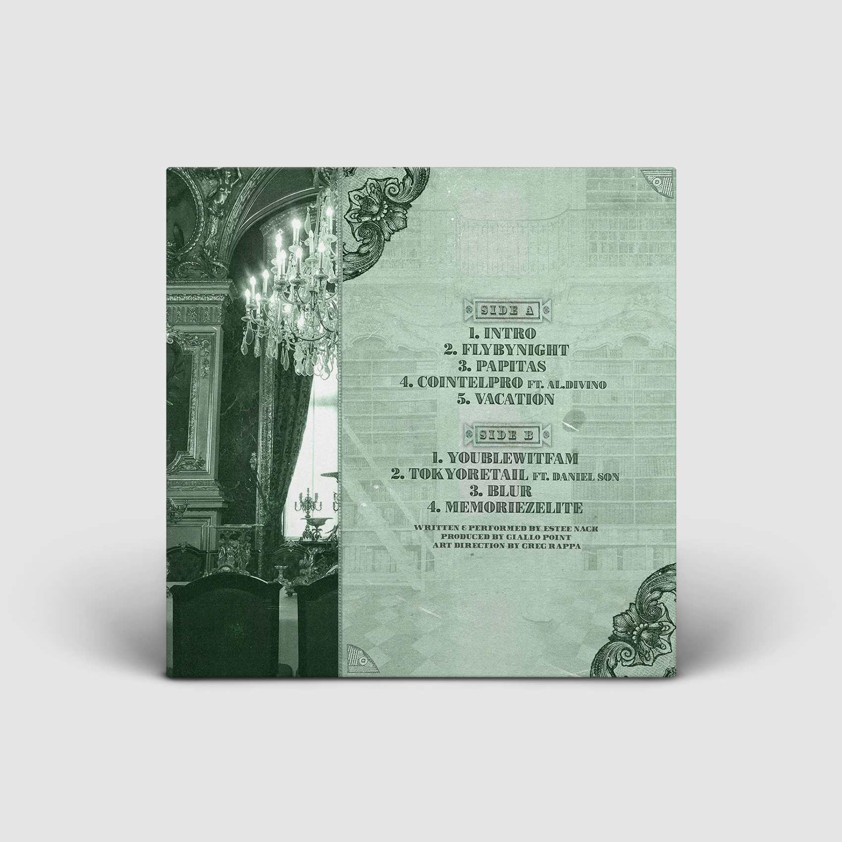 Estes Nack x Giallo Point / Papitas / Back Cover Design