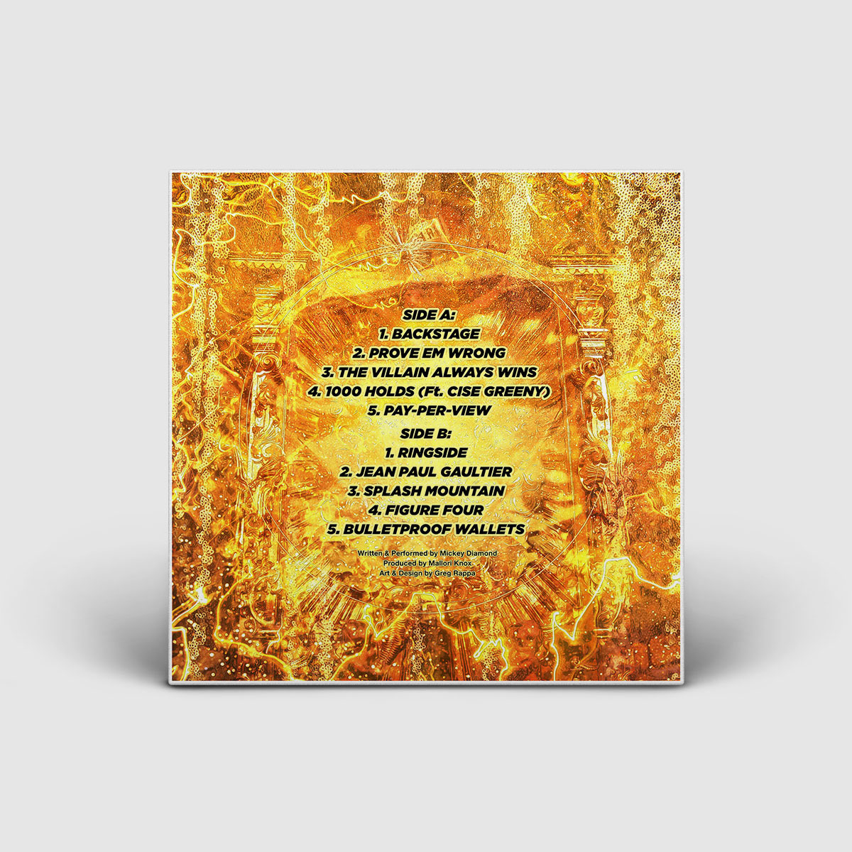 Mickey Diamond / Flair 4 the Gold / Back Cover Design Variant 2