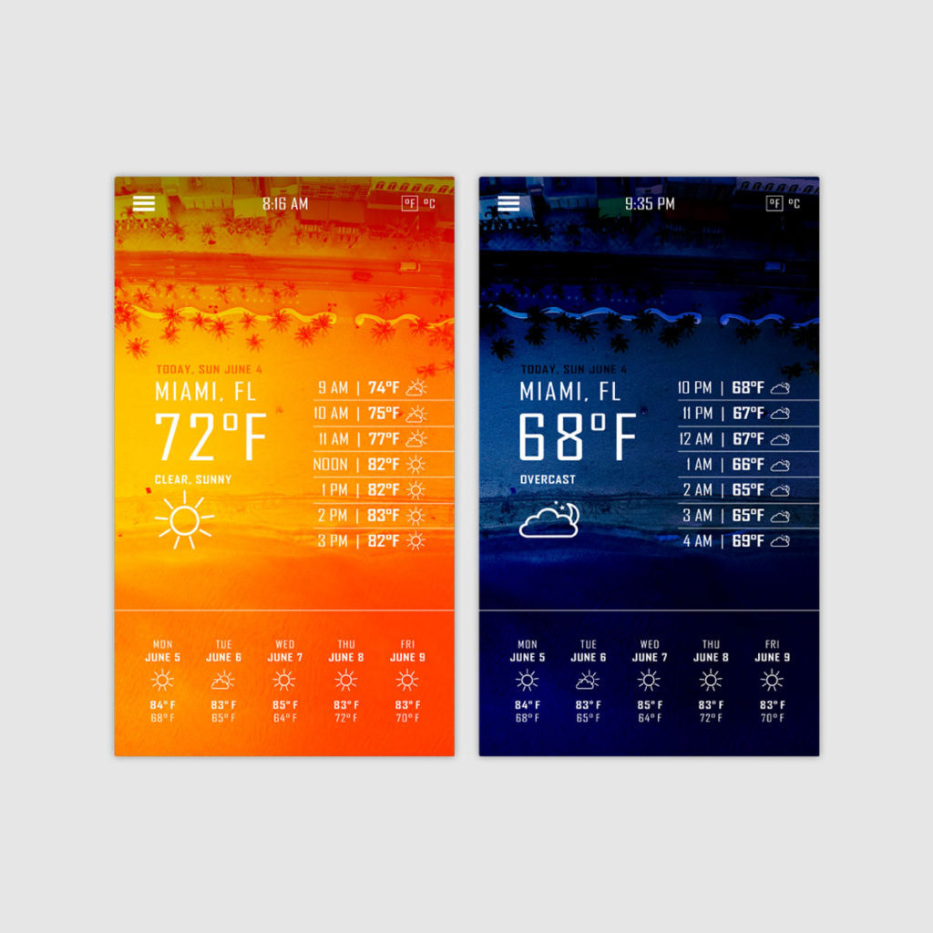 Weather App Design Concept