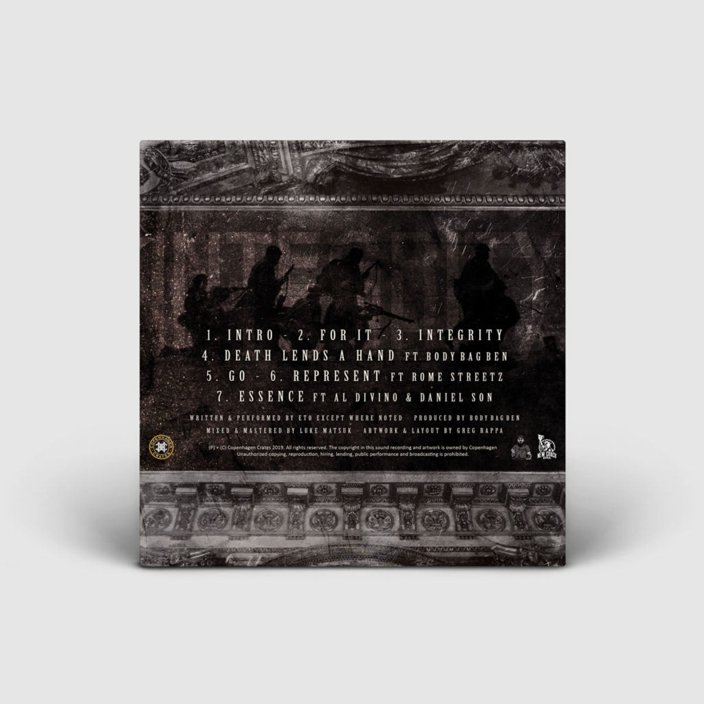 Eto & Body Bag Ben / Integrity / Back Cover Design