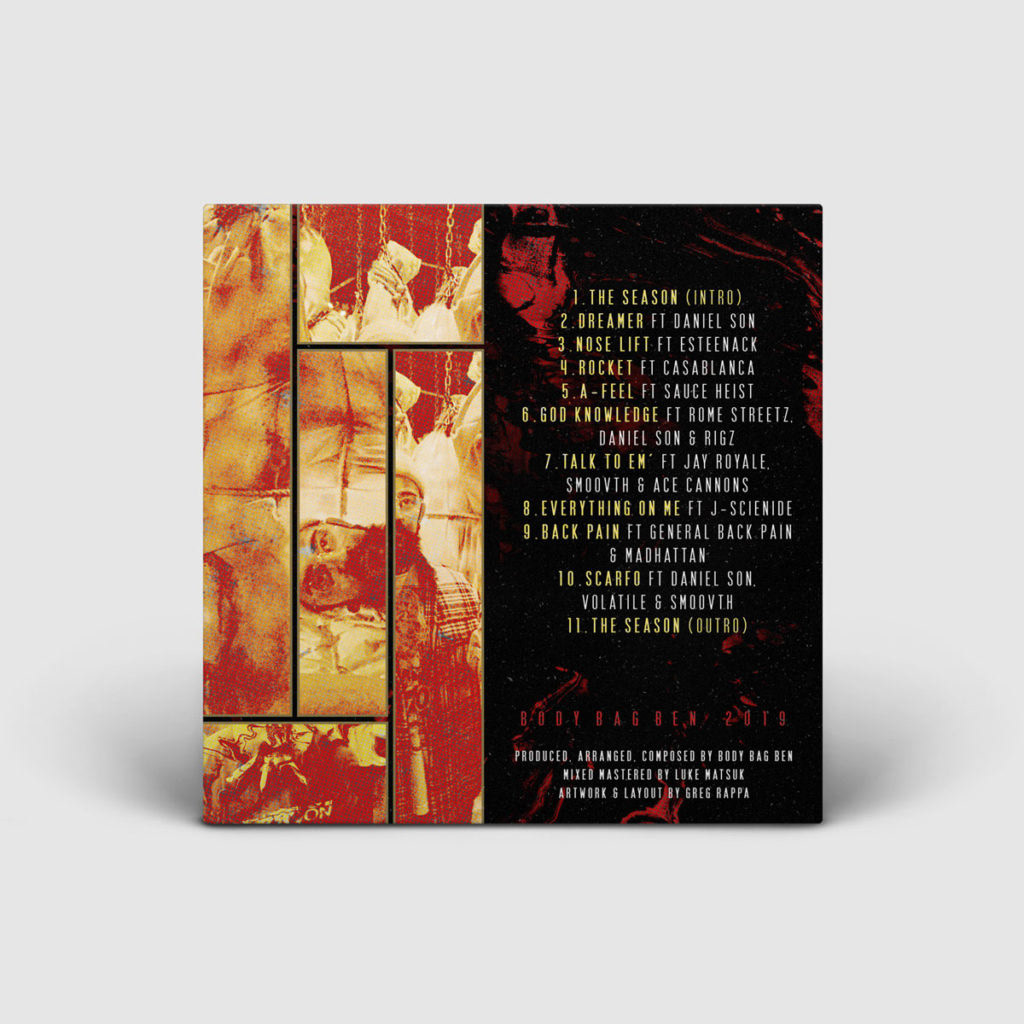 Body Bag Ben / The Season / Back Cover Art