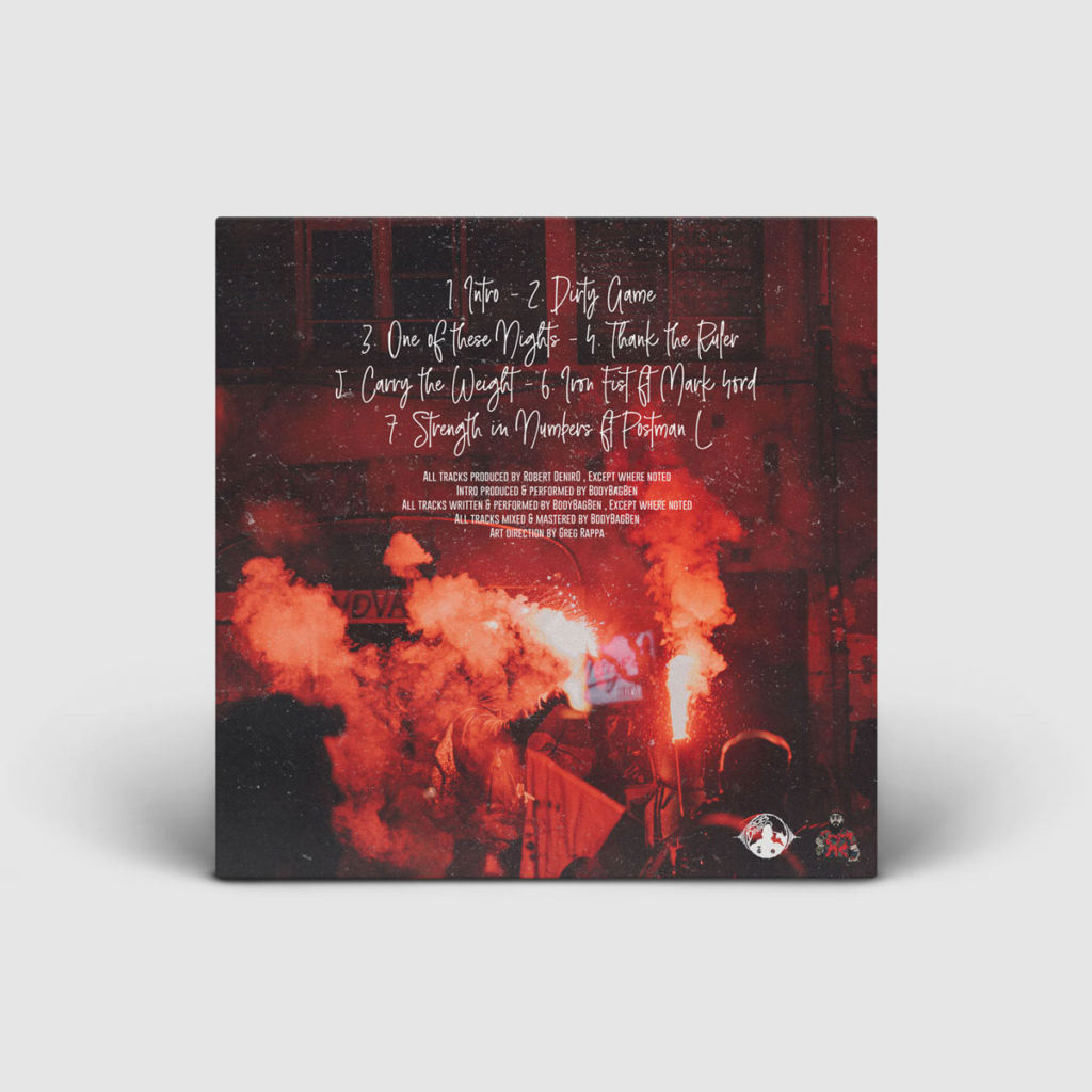 Body Bag Ben / Strength in Numbers / Back Cover Design