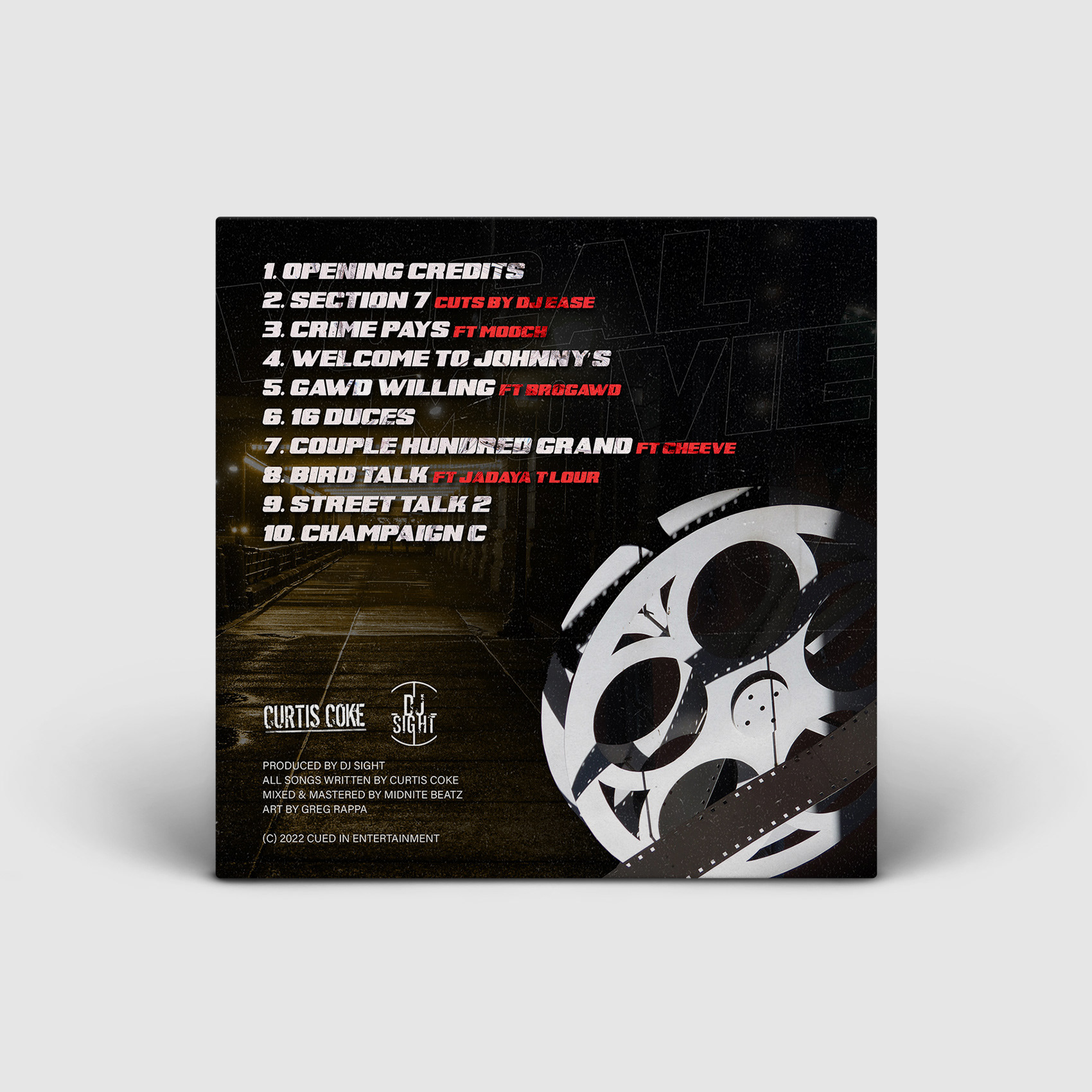 Curtis Coke / Vocal Movie / Back Cover Design