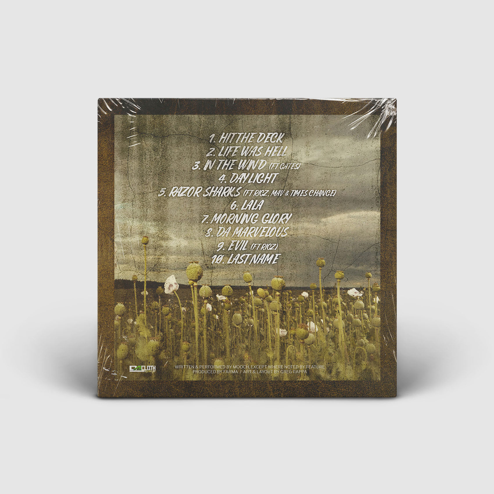 Mooch / Heroin Farms 2 / Back Cover Design