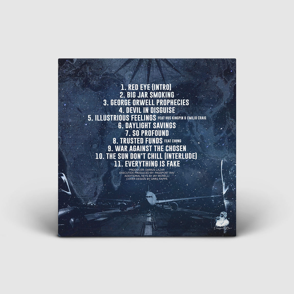 Passport Rav / Fly By Night / Back Cover Design