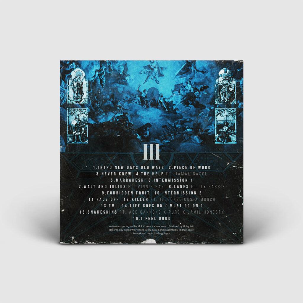 M.A.V. / Angels & Demonz 3 / Back Cover Design