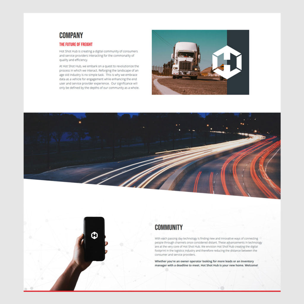 Website Design / Hot Shot Hub