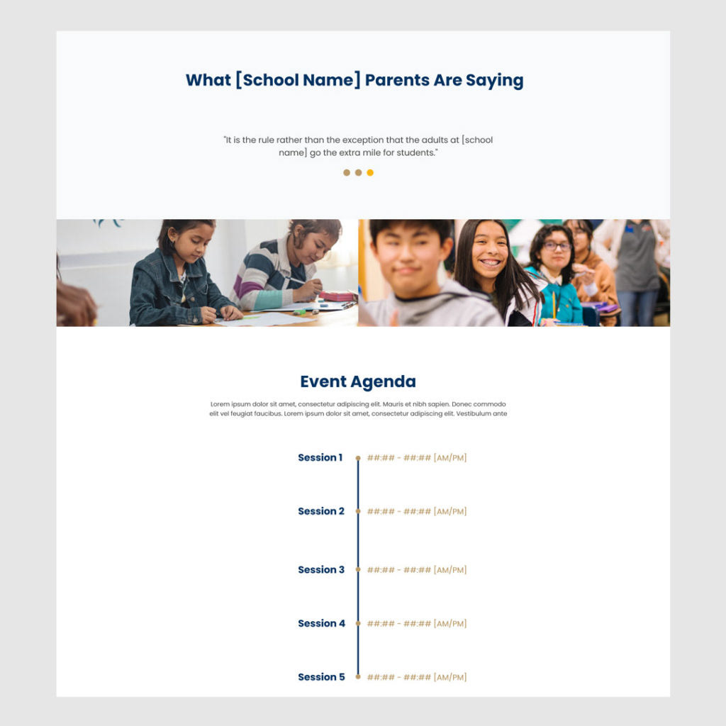 Virtual Event Landing Page Template / Pepperland Marketing