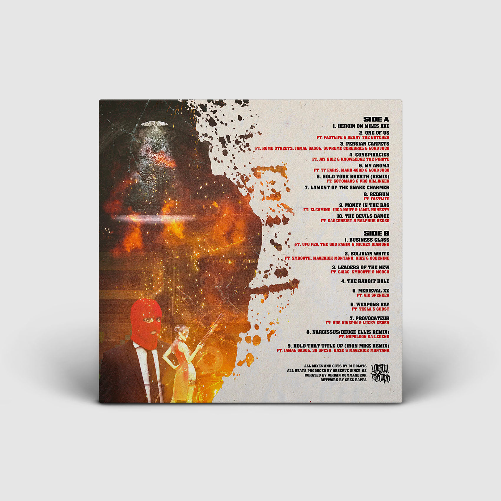 Observe Since 98' / Observations of a Savage / Back Cover Design