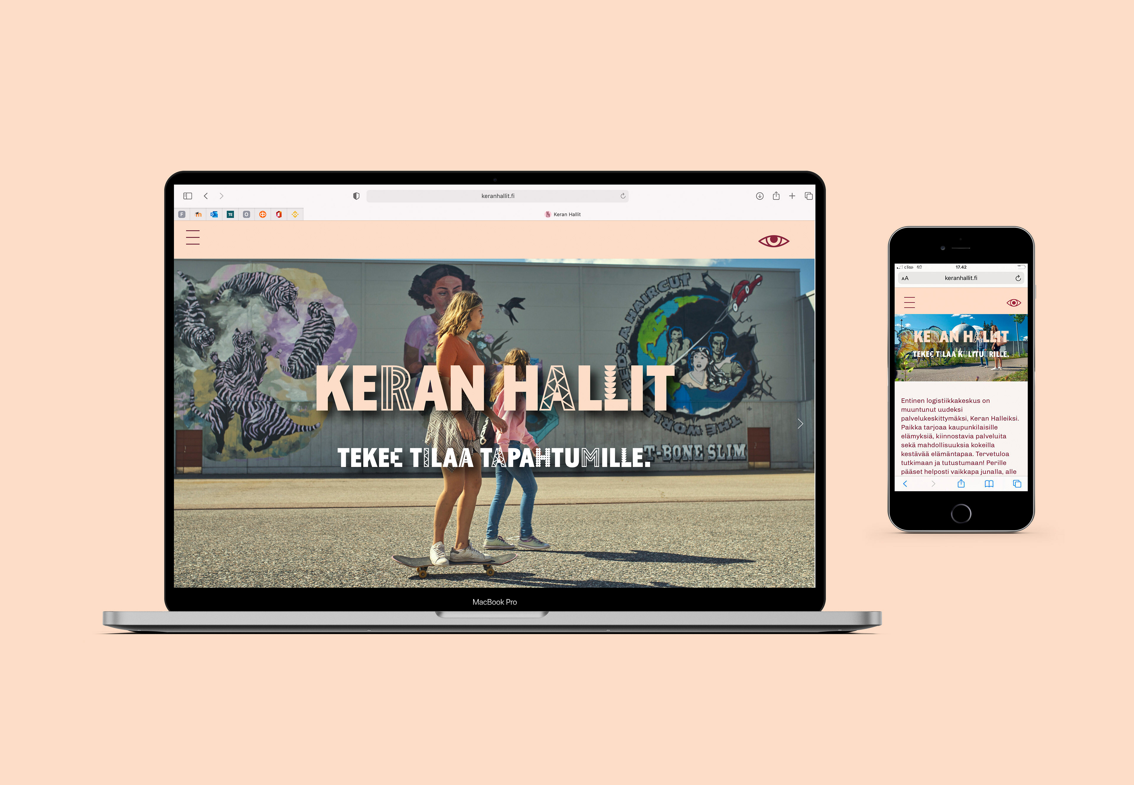 www.keranhallit.fi nettisivut wordpressillä 2021