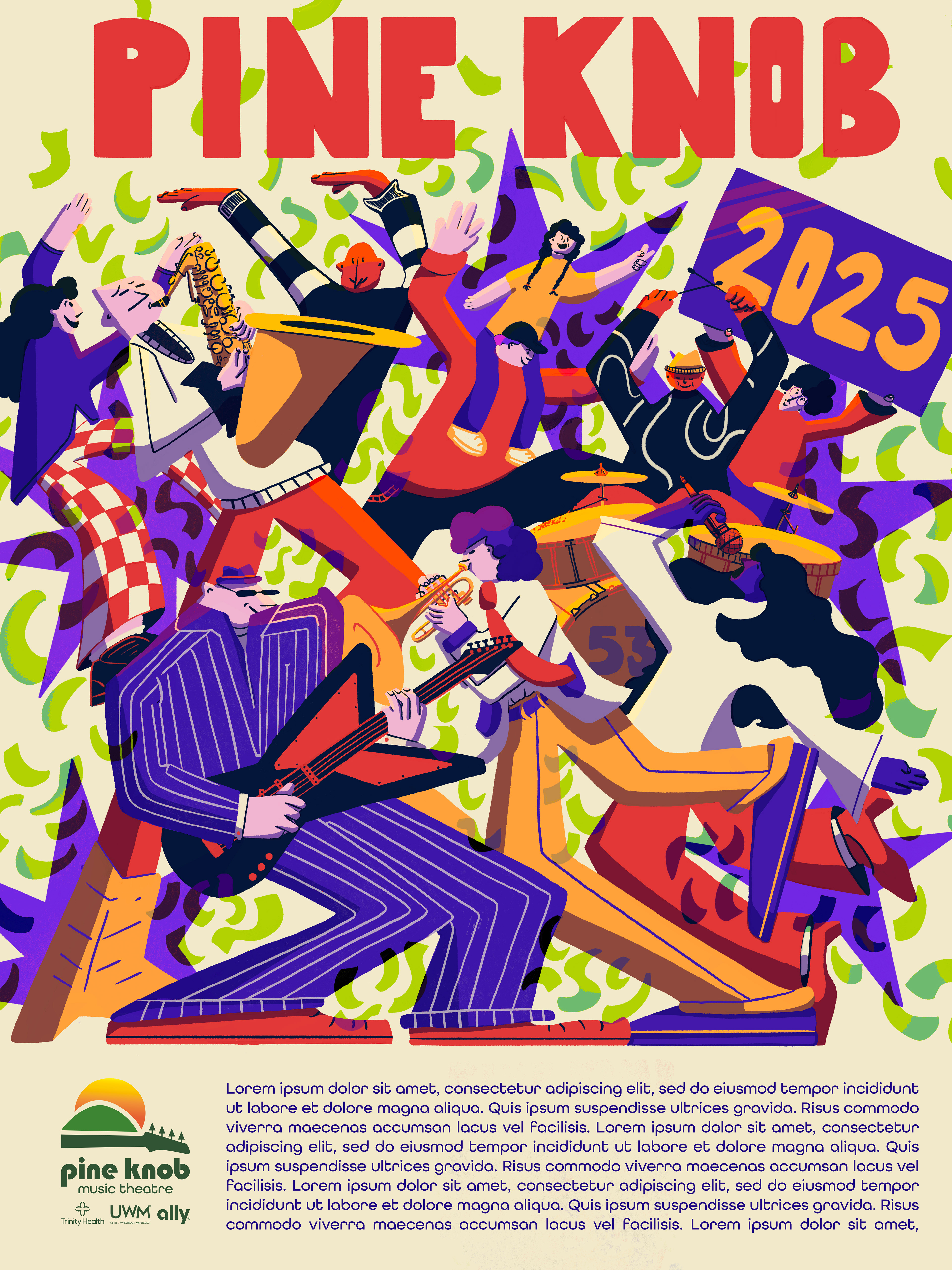 Pine knob 2025 Poster Design