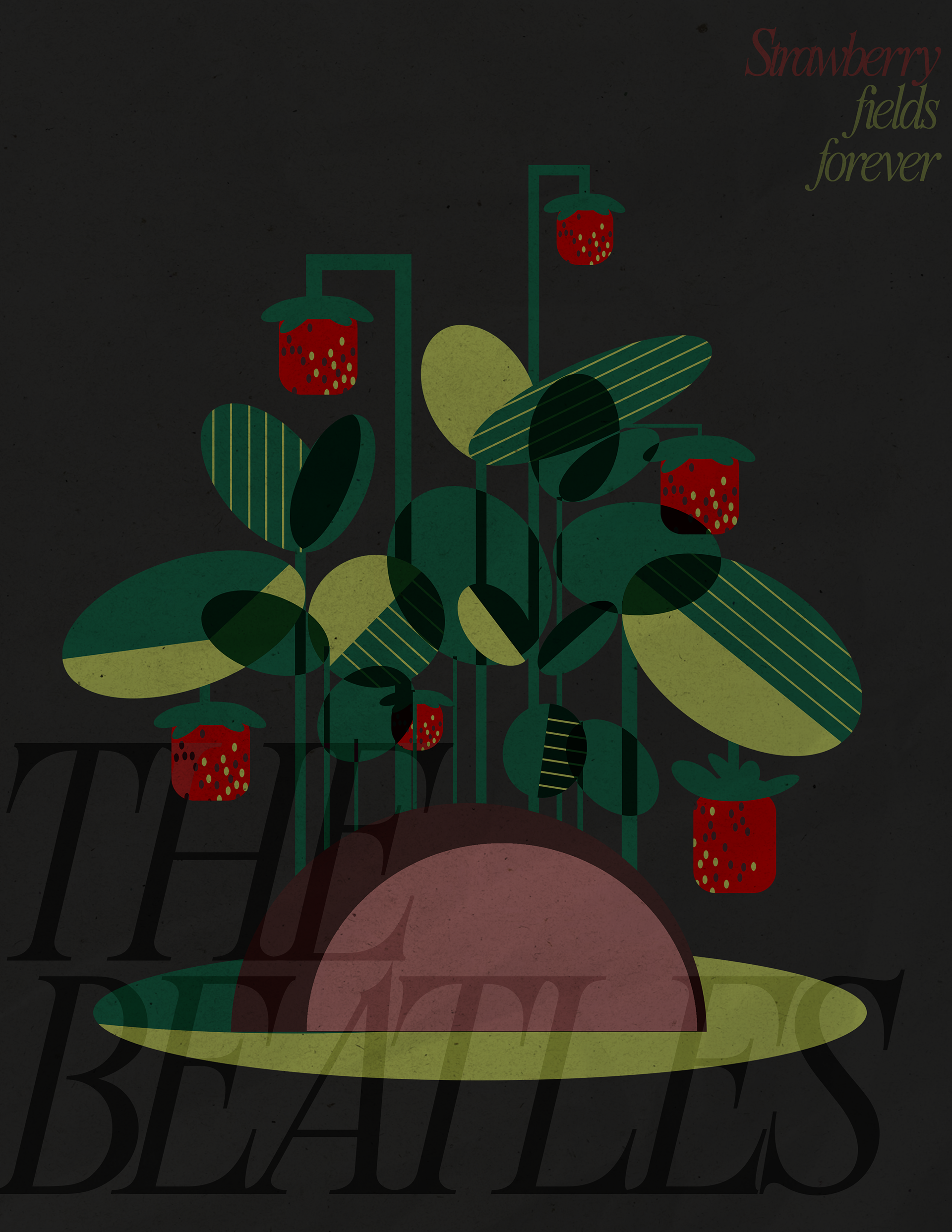 "Strawberry fields forever" Poster illustration