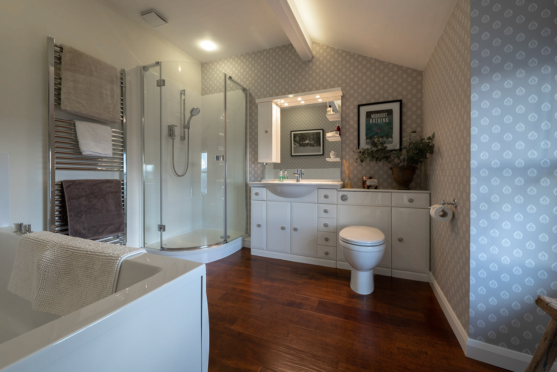 Stylish and Serene Bathrooms in the Lake District – Expert Photography for Your Cumbrian Property