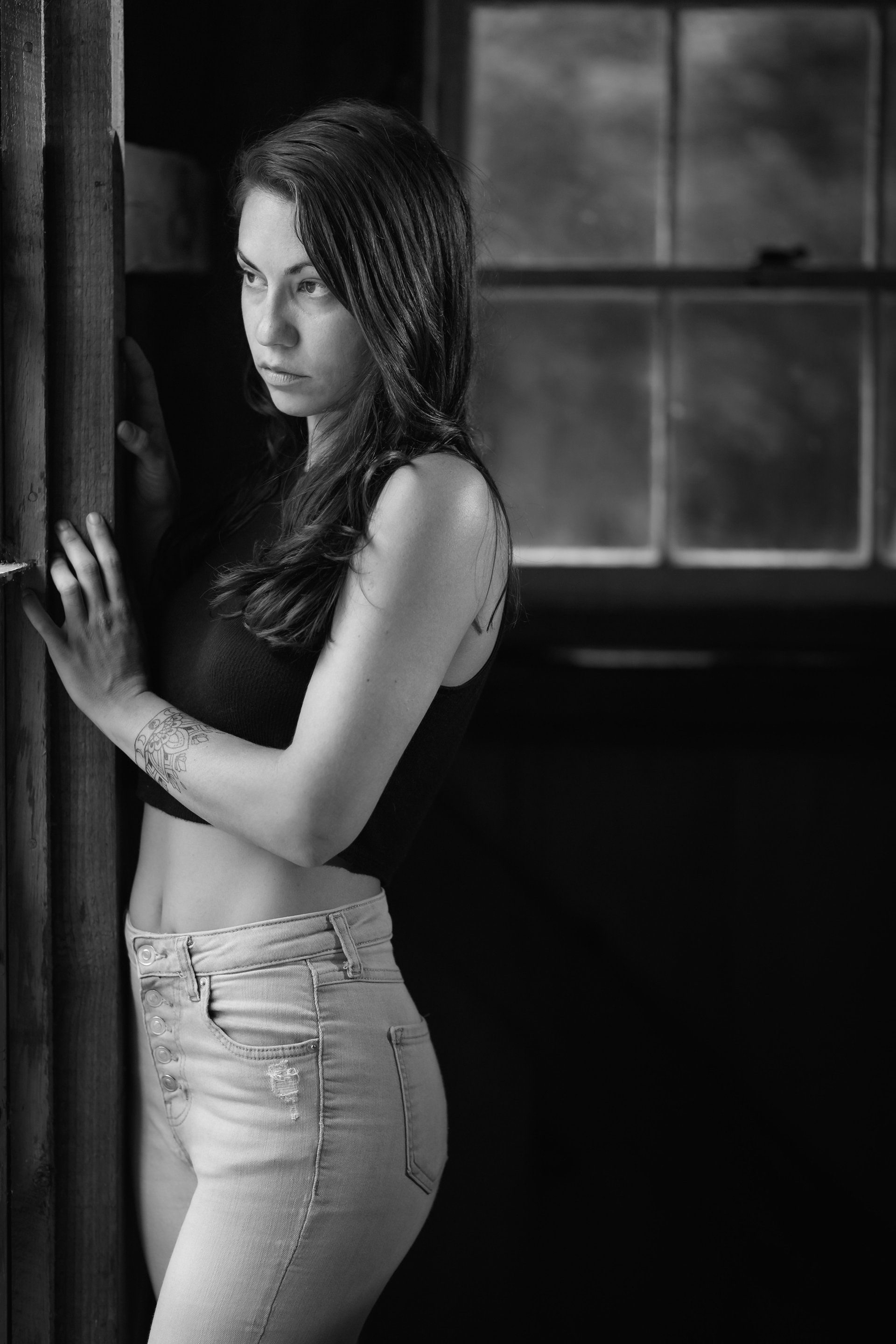 April in the style of  David Eustace