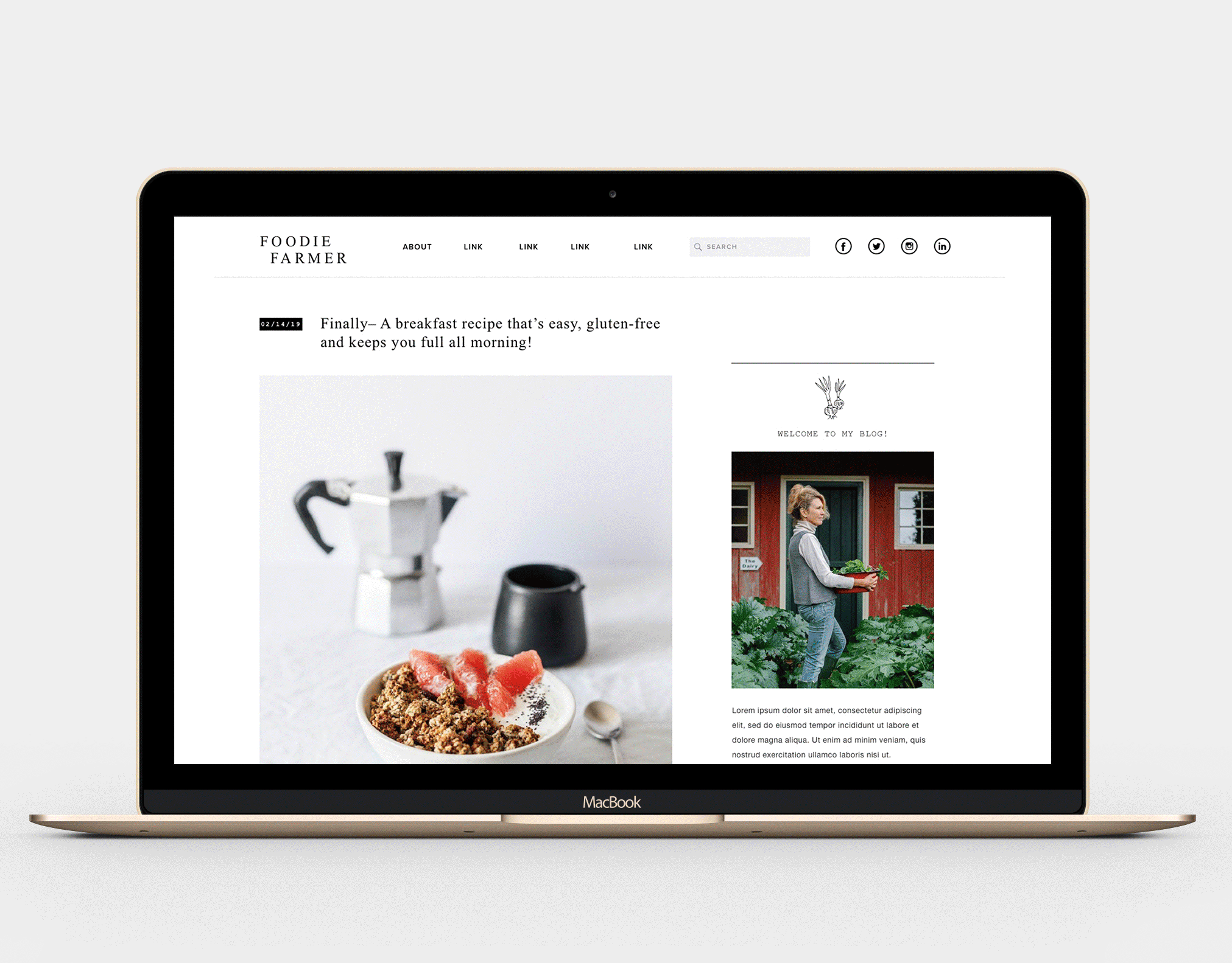 Becca pierpoint custom squarespace design