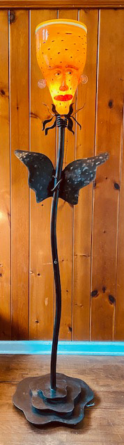 Jennifer Holmes Blown Glass Head Sculpture #2 - $1495 - Modern to Vintage