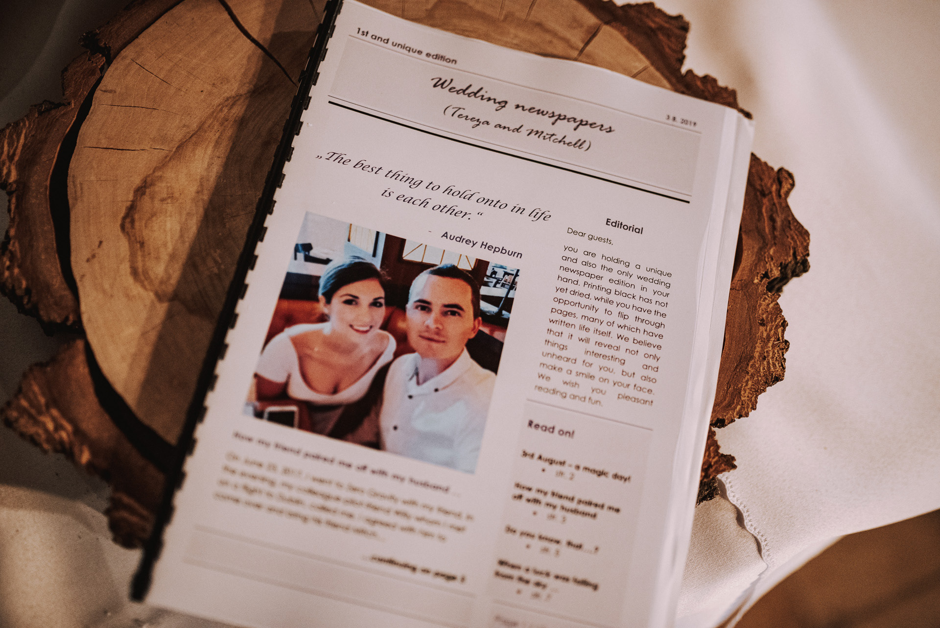 wedding newspapers - svatební noviny
