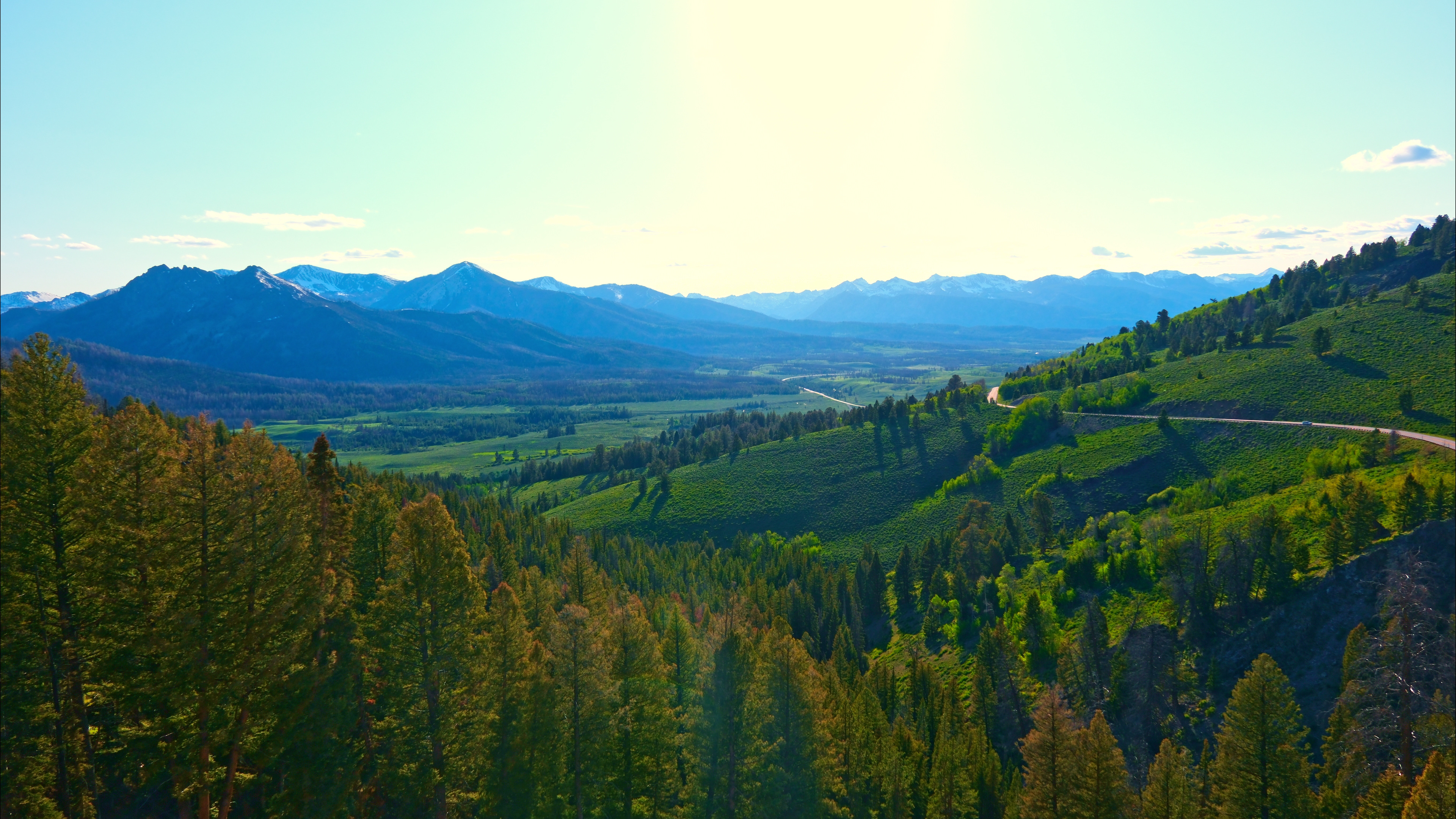 Mountains between Sun Valley and Stanley, Idaho - June 2025
