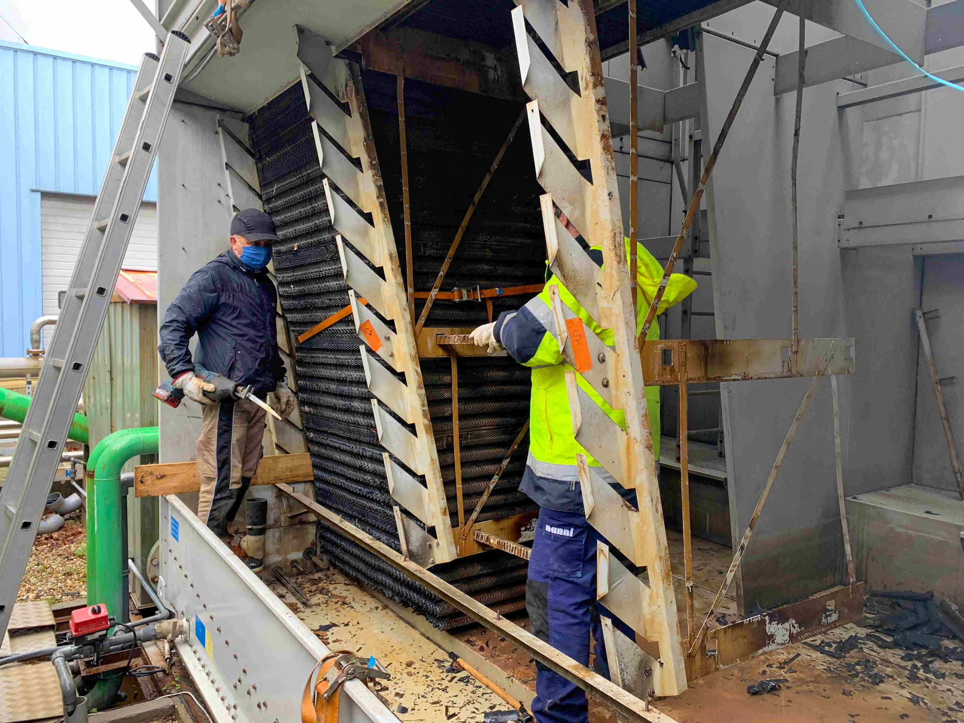 Remplacement packing crossflow