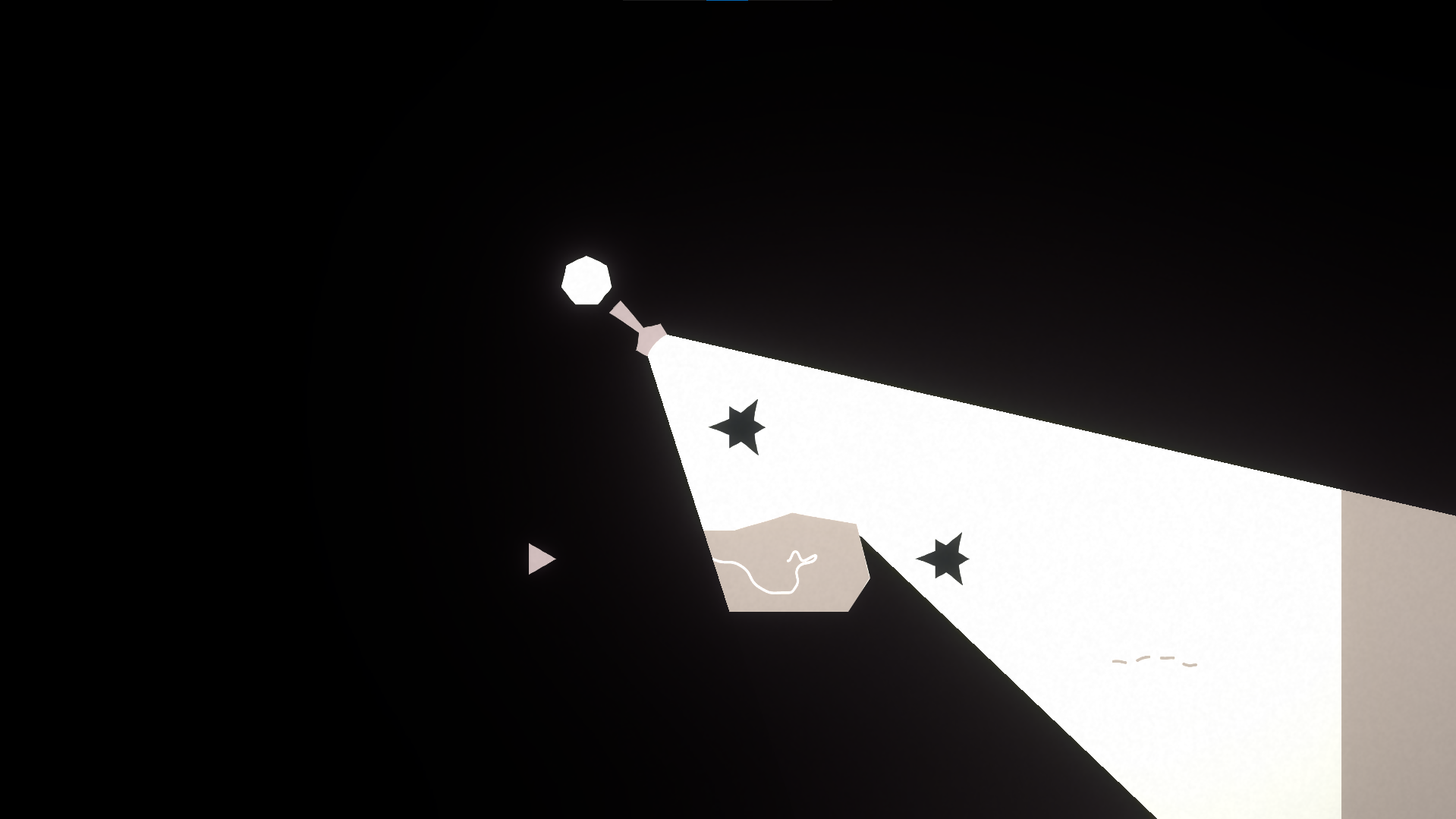 Levels feature 2 distinct shapes. Triangles, which react to the light—