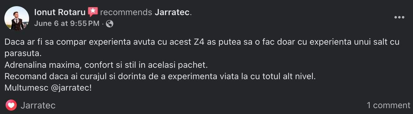 Adrenalina maxima, confort si stil
