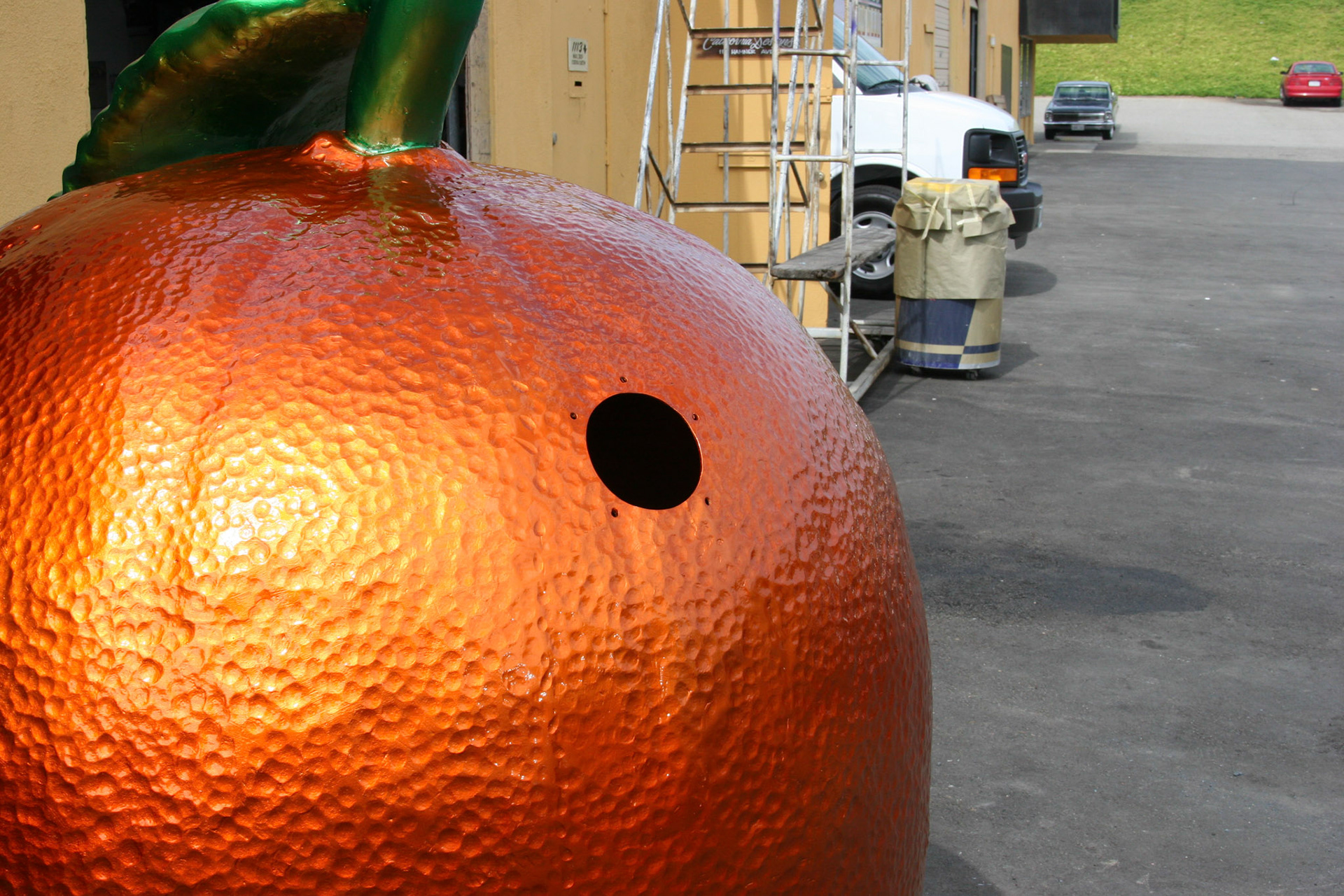 obscure orange, 2006, Fiberglass, automotive paint, Corona Customs