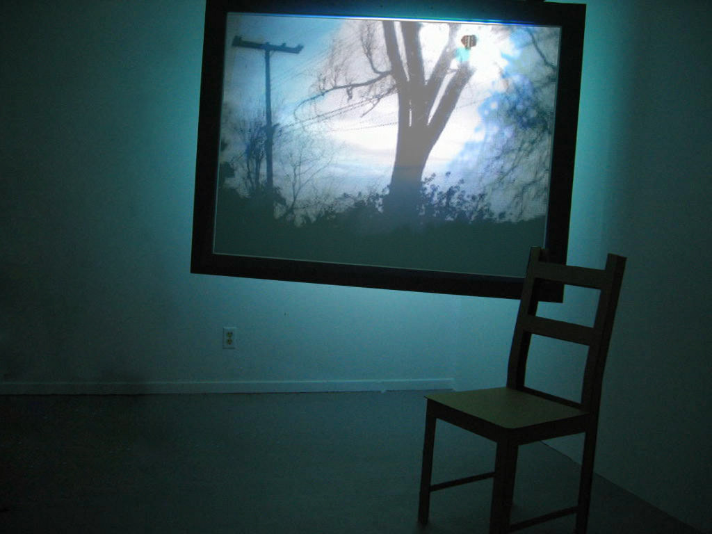 tree, video installation in studio, 2005