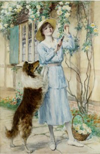 Picking Roses Margetson, William Henry