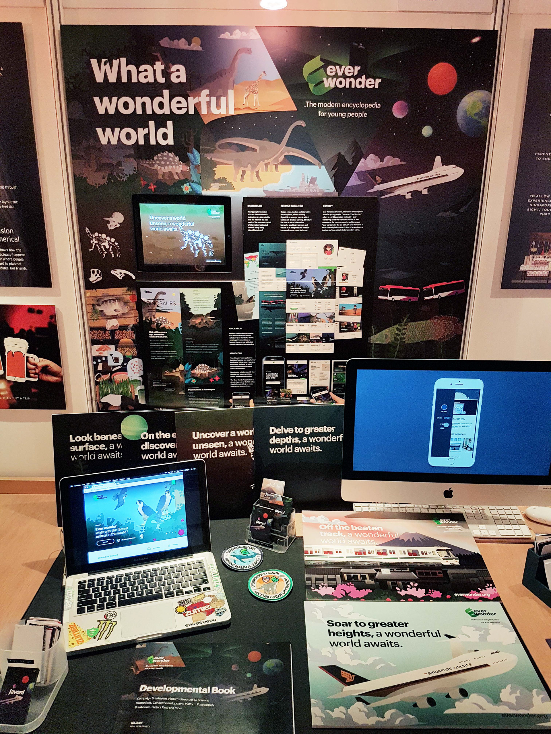 Presentation Deck for Design Show featuring Fully coded Website, 2017