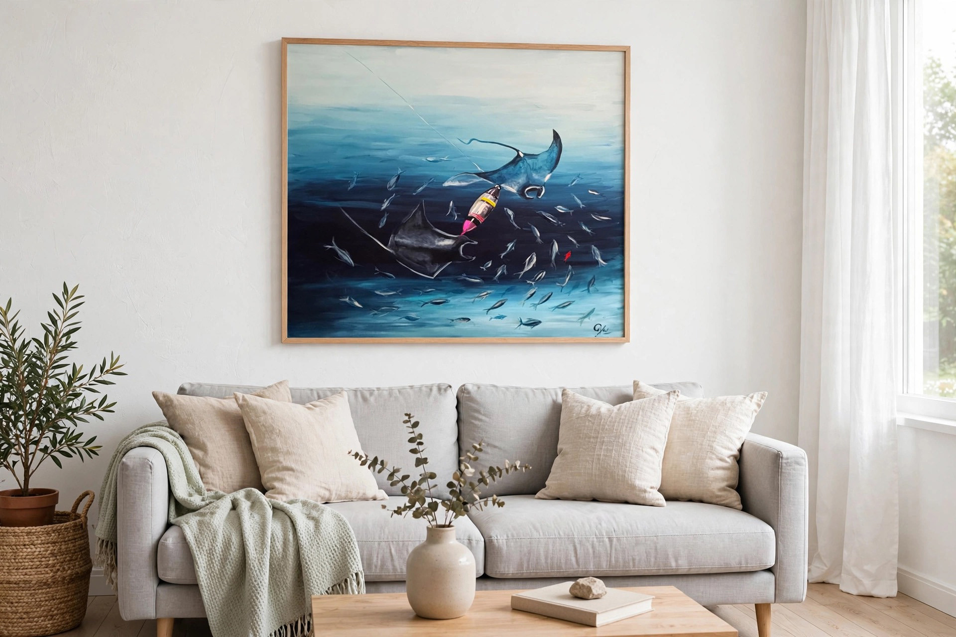 Flotteur de pêche 80cm X 80 cm