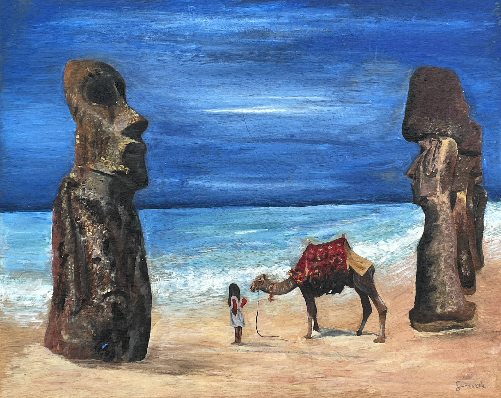 Ile de Pâque ° 65cmx50cm