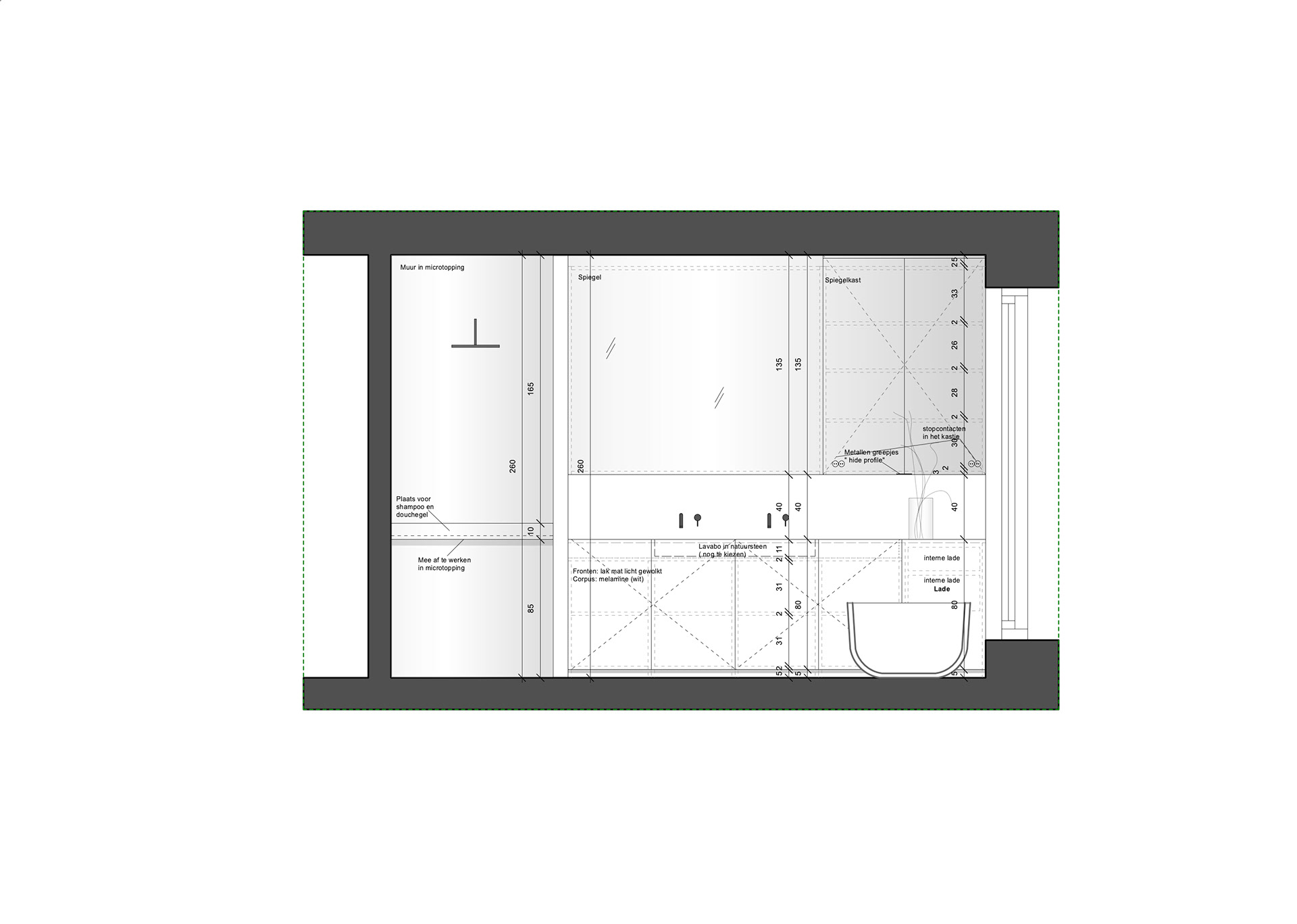 AANZICHT BADKAMER ( TECHNISCH)