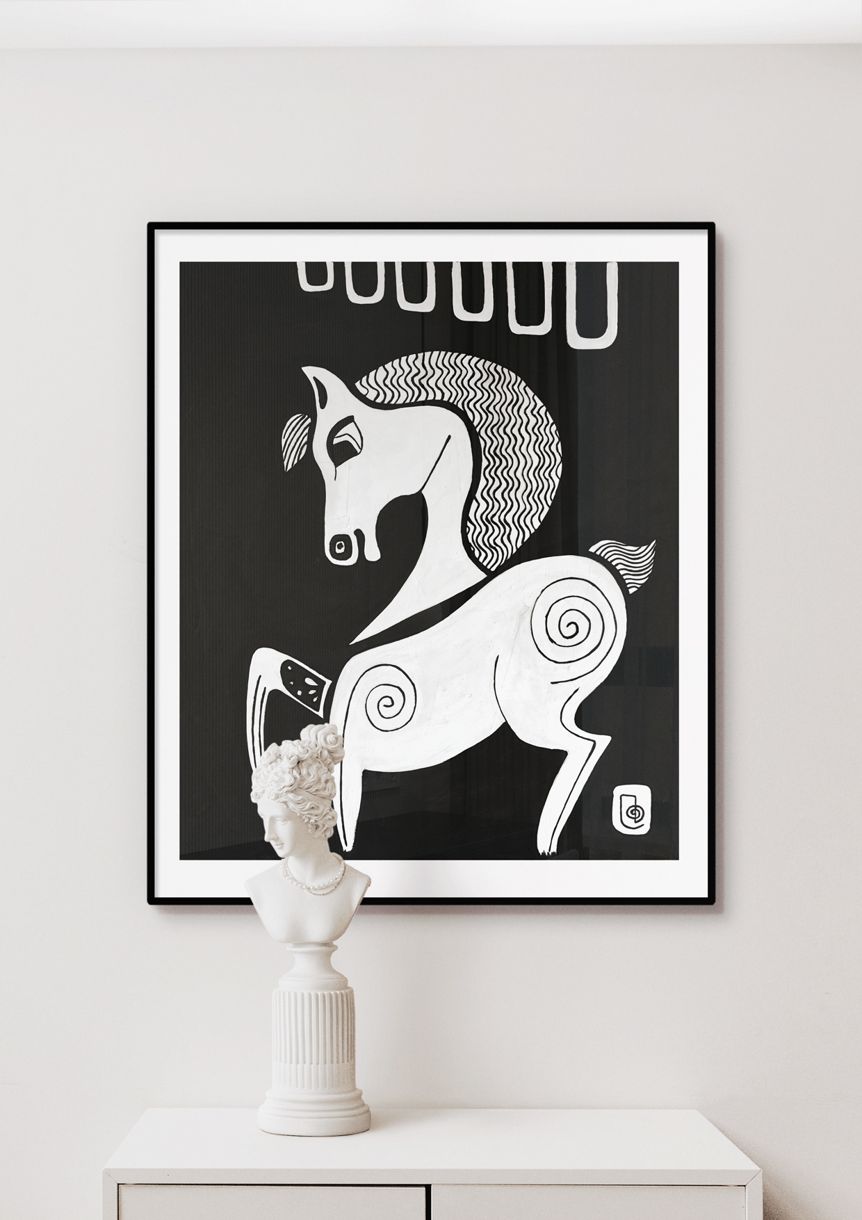 Greek Horse Black