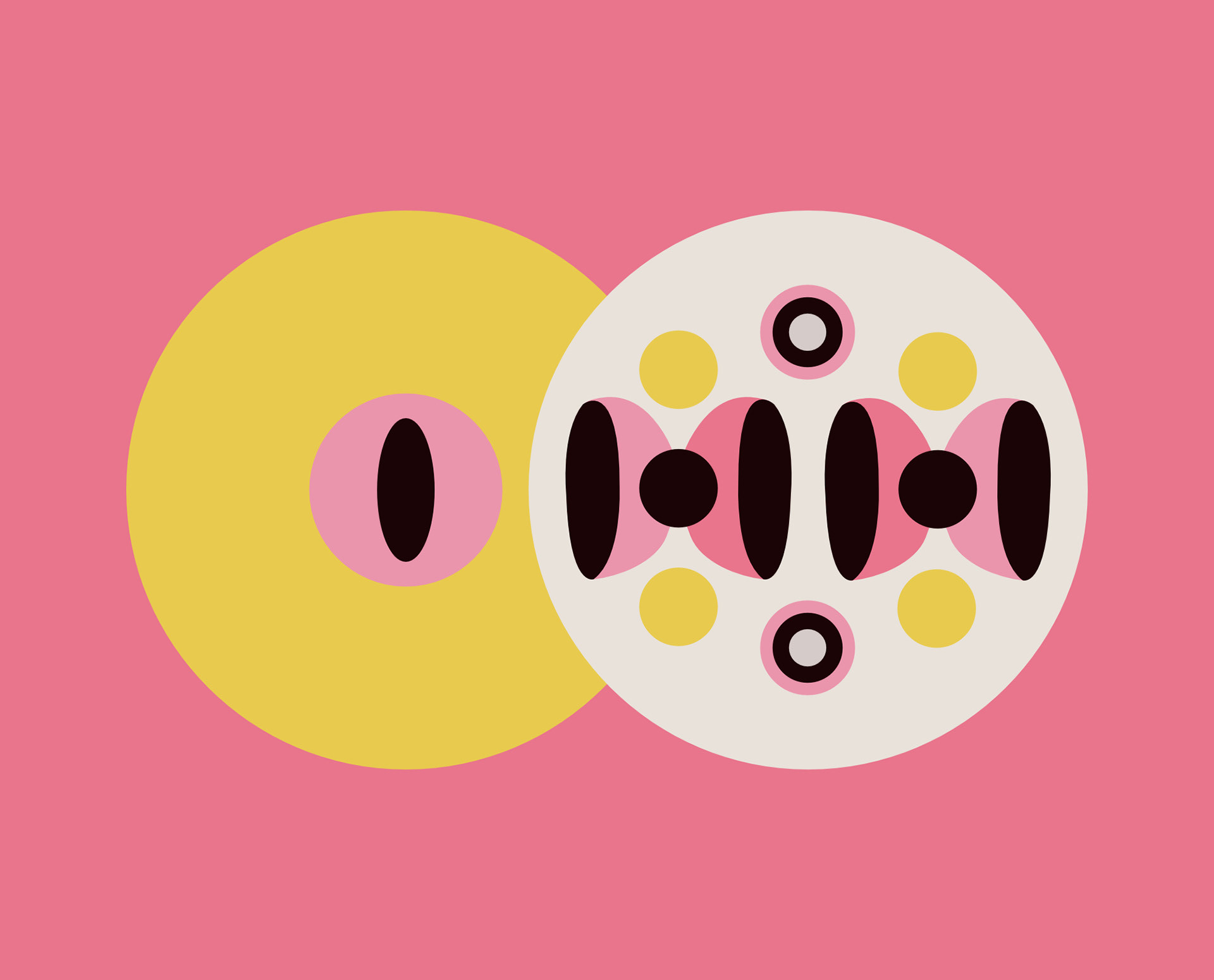 Pink Retro Lamp motif