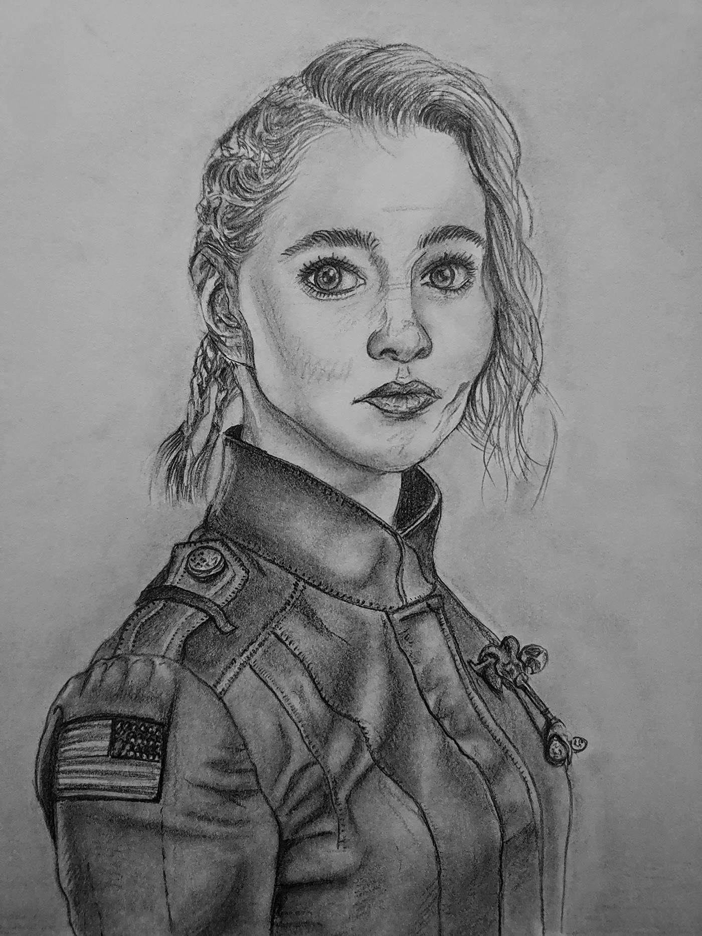 Portraiture Study of Raelle Collar from 'Motherland: Fort Salem', Portrayed by Taylor Hickson.