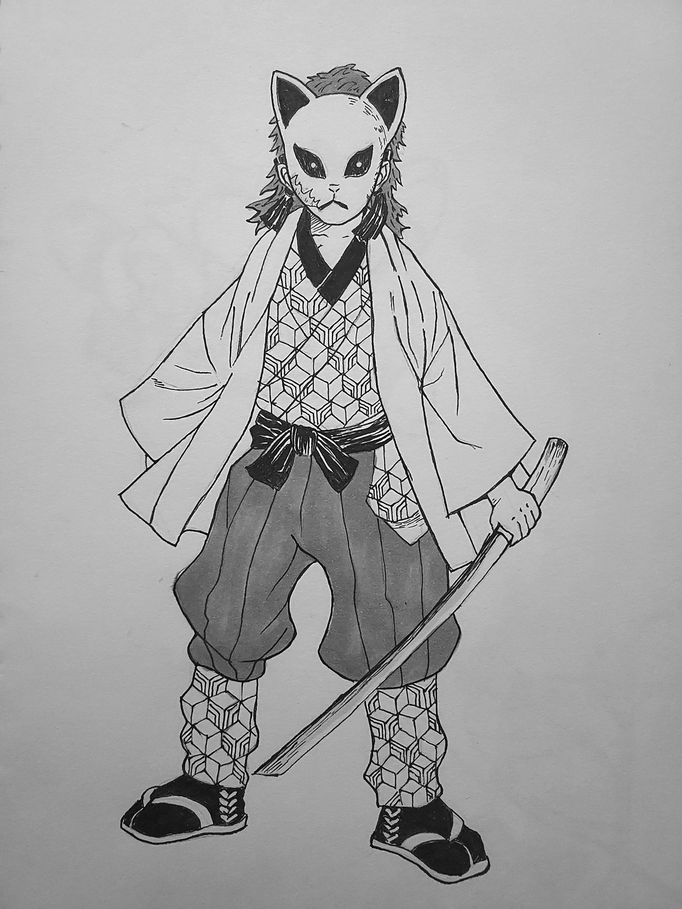 Sabito from Demon Slayer Study - Original Artwork and Concept by Koyoharu Gotouge