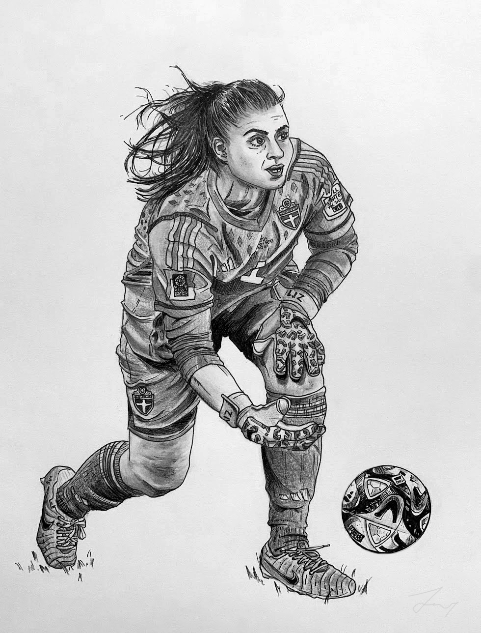 Zećira Mušović Study - Original Reference by Getty Images and the FIFA Women's World Cup 2023